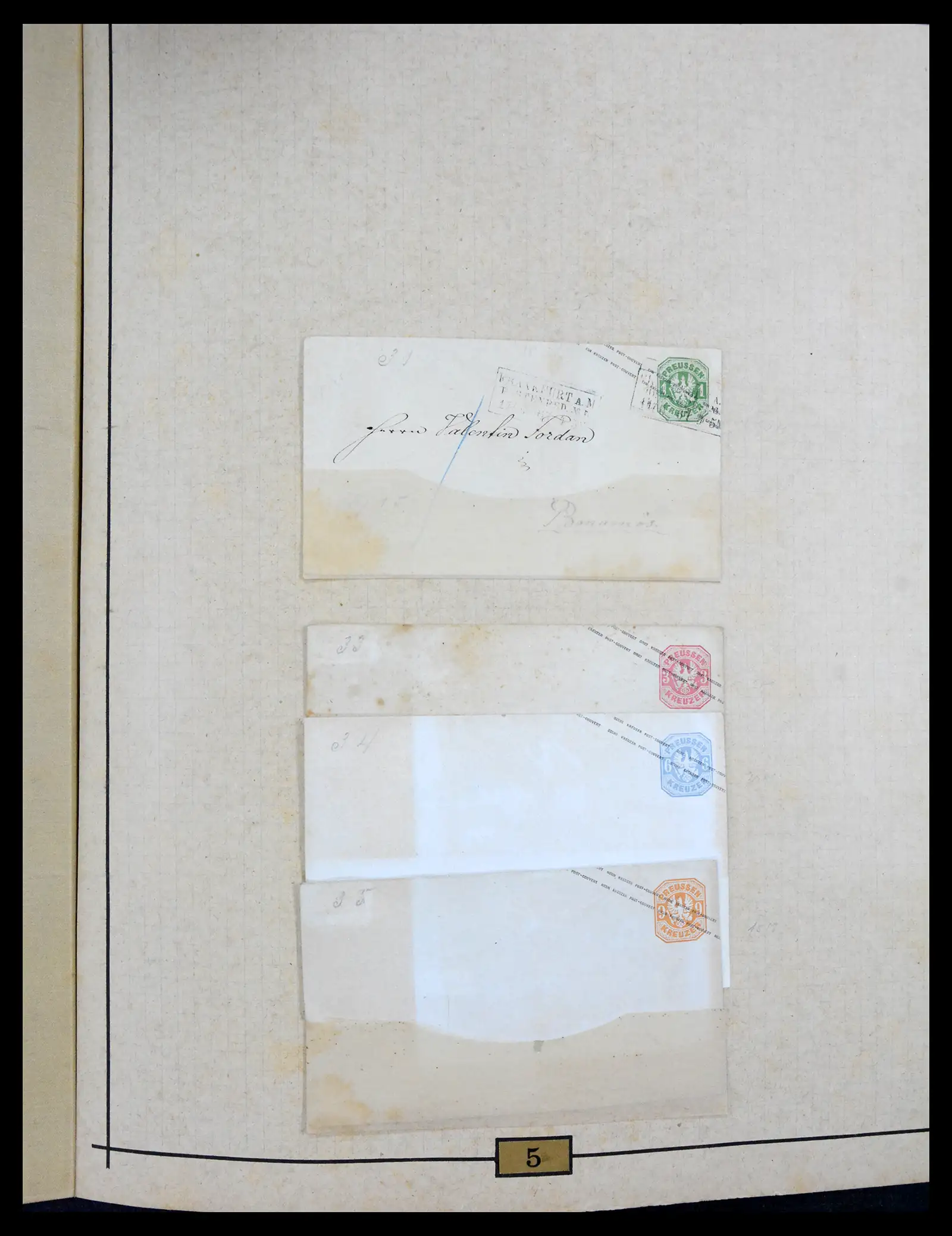 40968 0045 - Stamp collection 40968 Germany postal stationary collection 1846-1919.