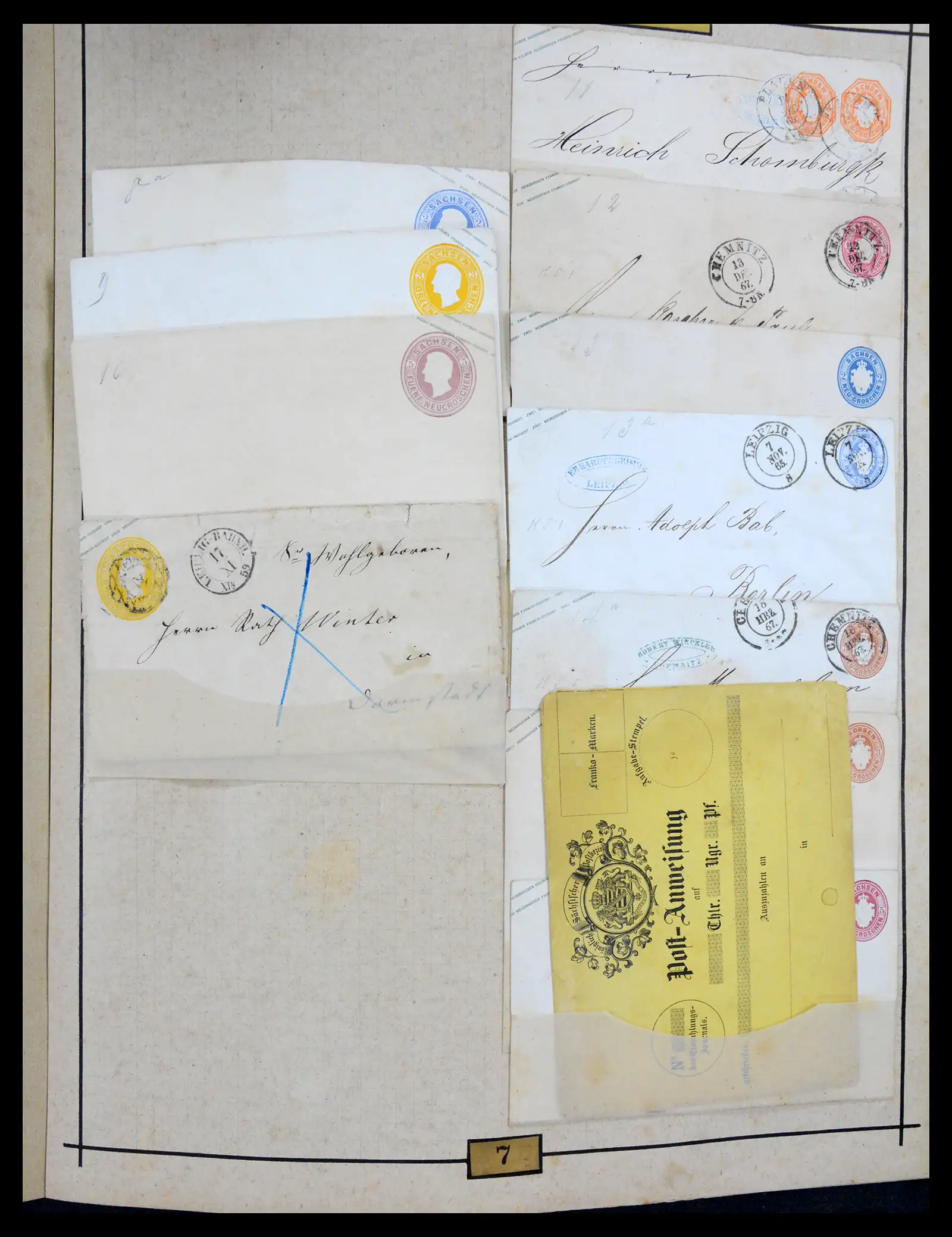 40968 0049 - Stamp collection 40968 Germany postal stationary collection 1846-1919.