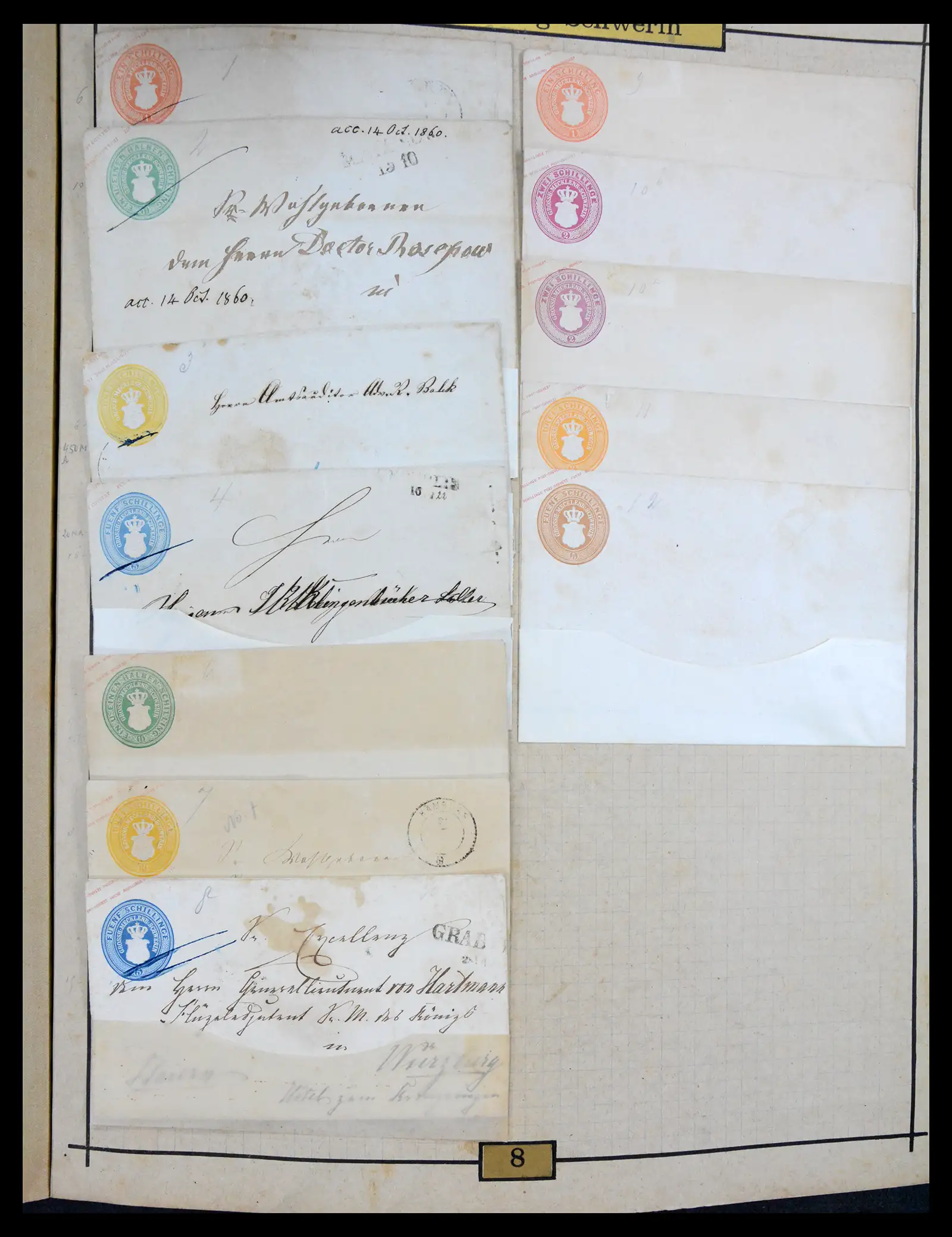 40968 0050 - Stamp collection 40968 Germany postal stationary collection 1846-1919.