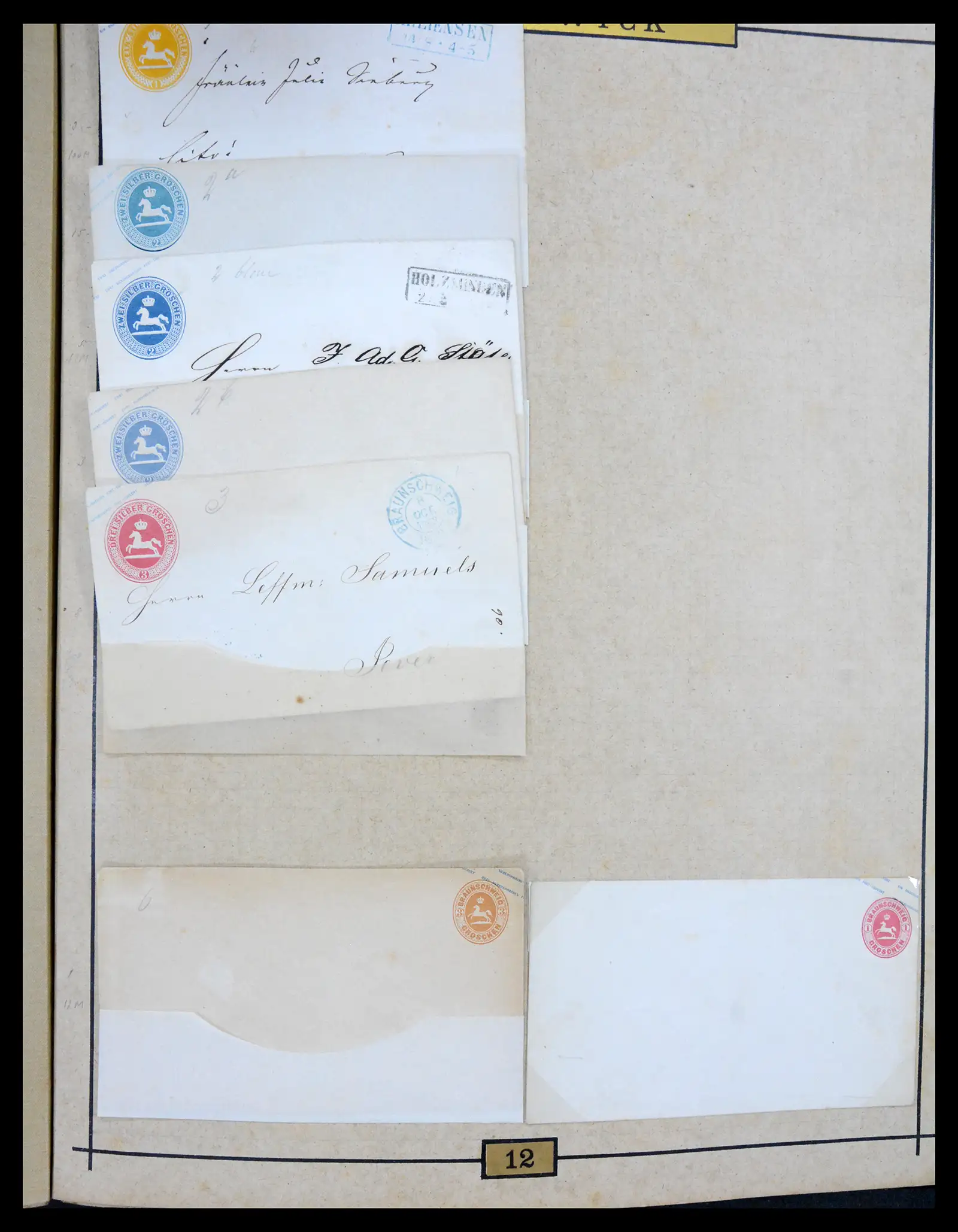 40968 0052 - Stamp collection 40968 Germany postal stationary collection 1846-1919.