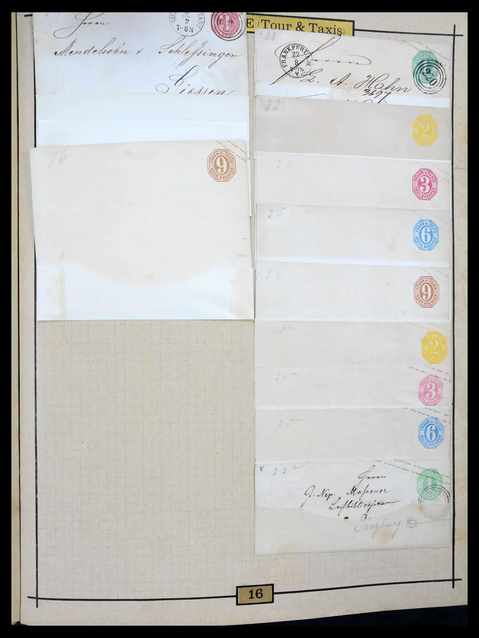 40968 0055 - Stamp collection 40968 Germany postal stationary collection 1846-1919.