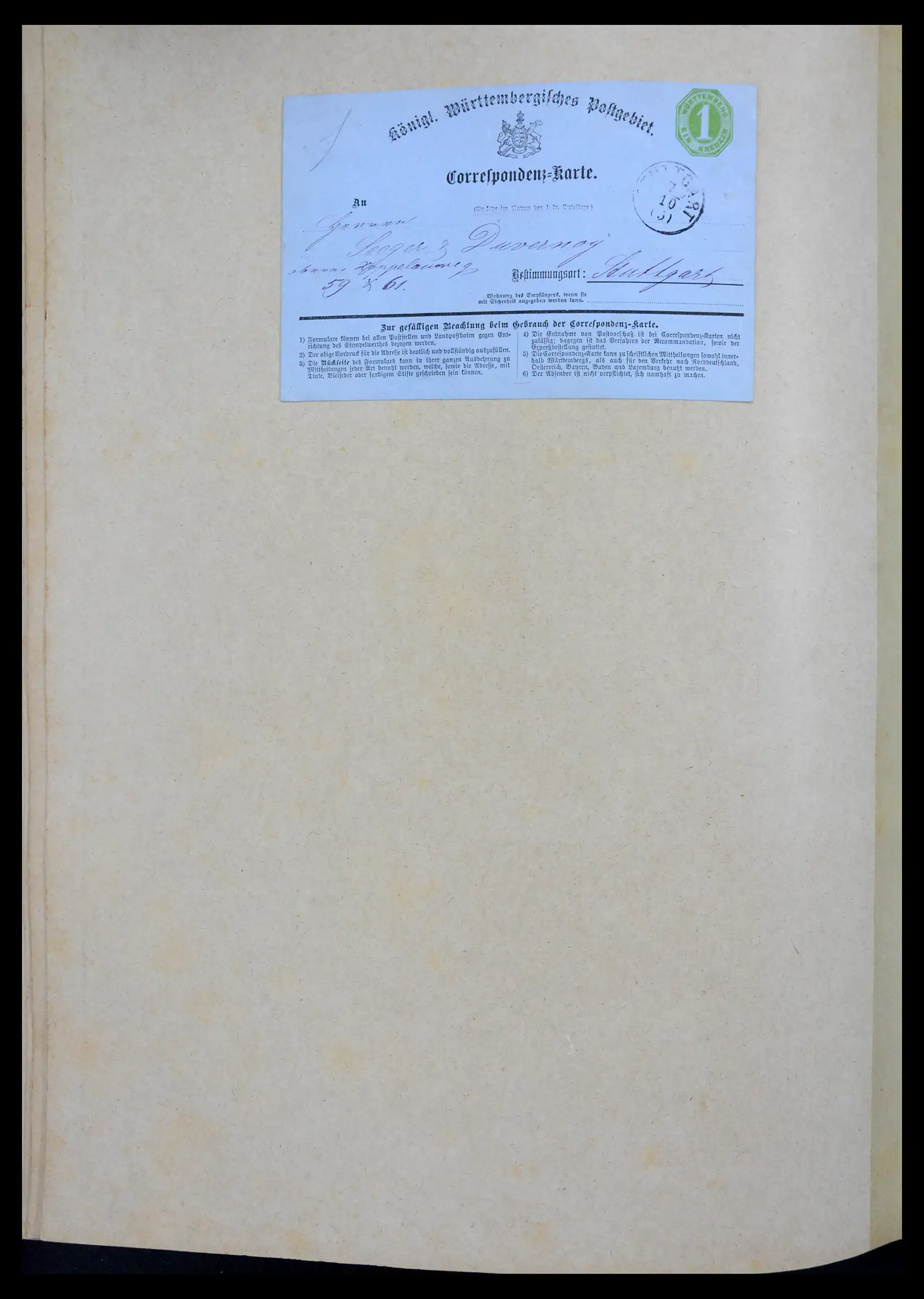 40968 0057 - Stamp collection 40968 Germany postal stationary collection 1846-1919.