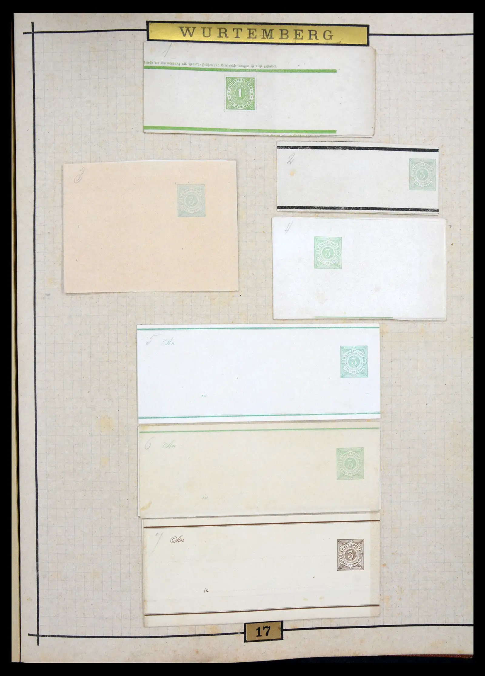 40968 0070 - Stamp collection 40968 Germany postal stationary collection 1846-1919.