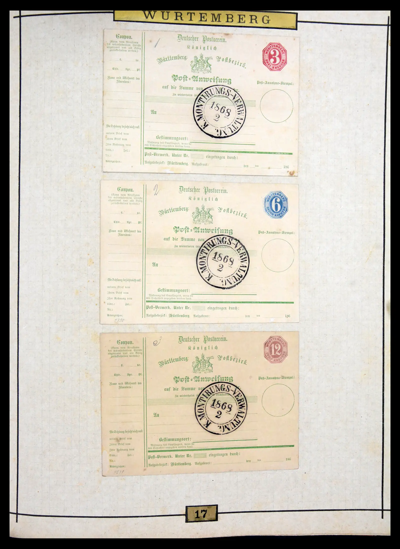 40968 0071 - Stamp collection 40968 Germany postal stationary collection 1846-1919.