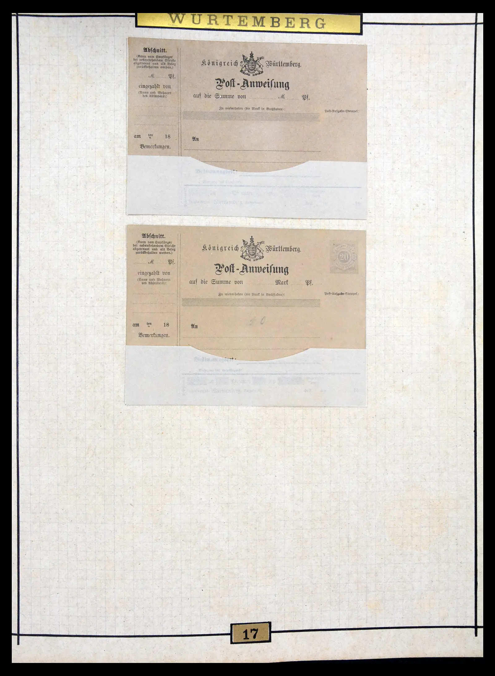 40968 0073 - Stamp collection 40968 Germany postal stationary collection 1846-1919.