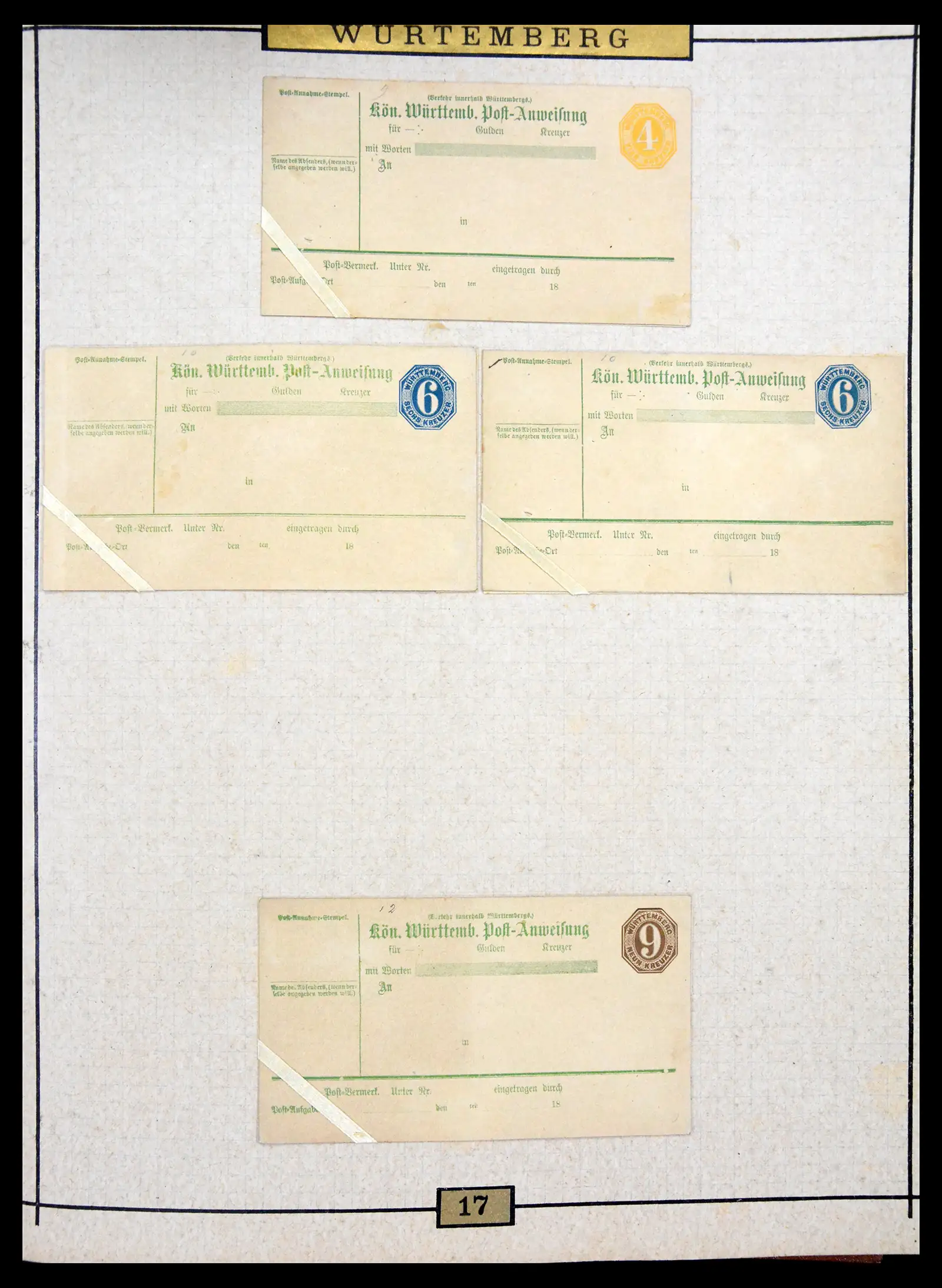 40968 0075 - Stamp collection 40968 Germany postal stationary collection 1846-1919.