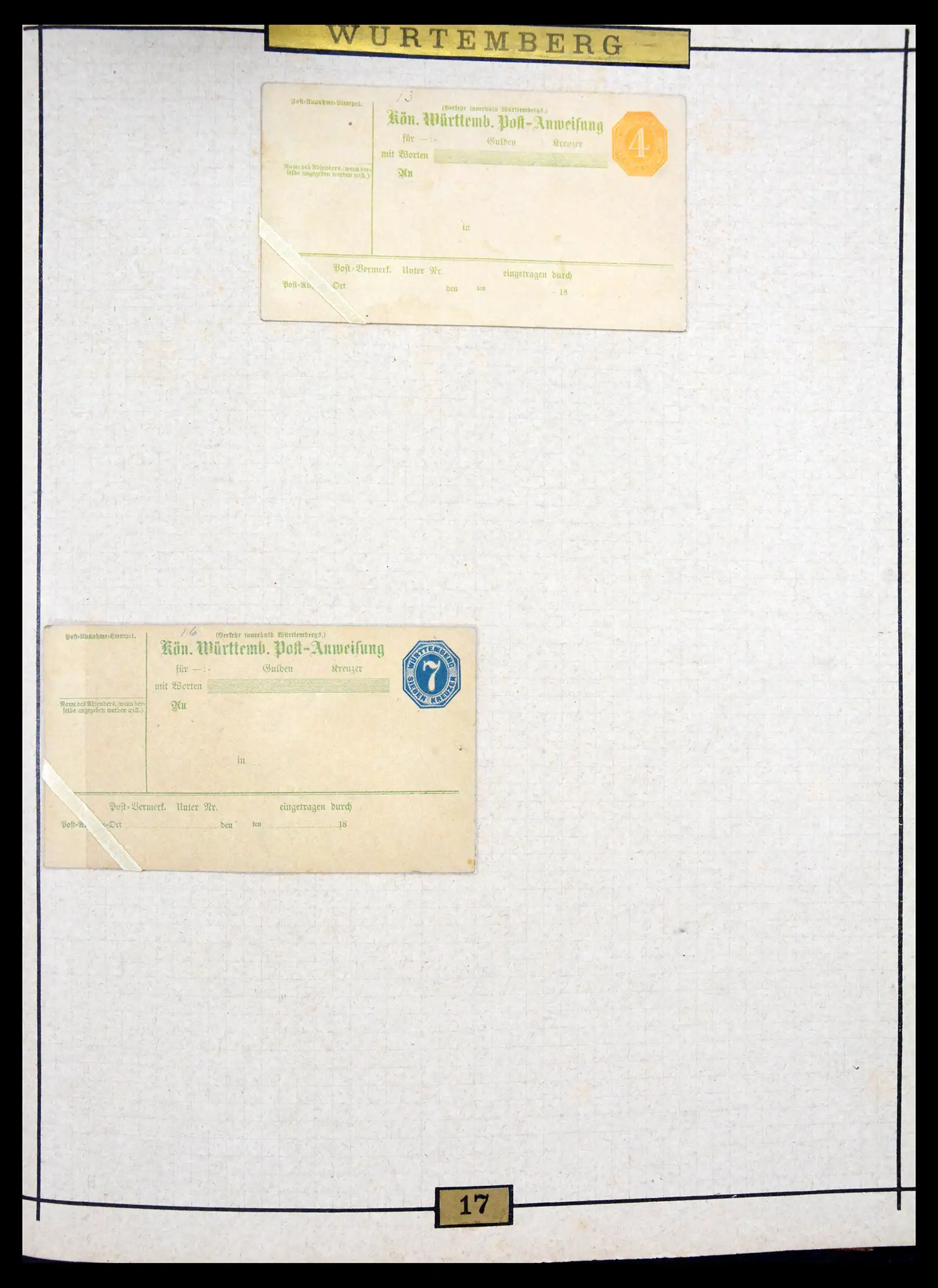 40968 0076 - Stamp collection 40968 Germany postal stationary collection 1846-1919.