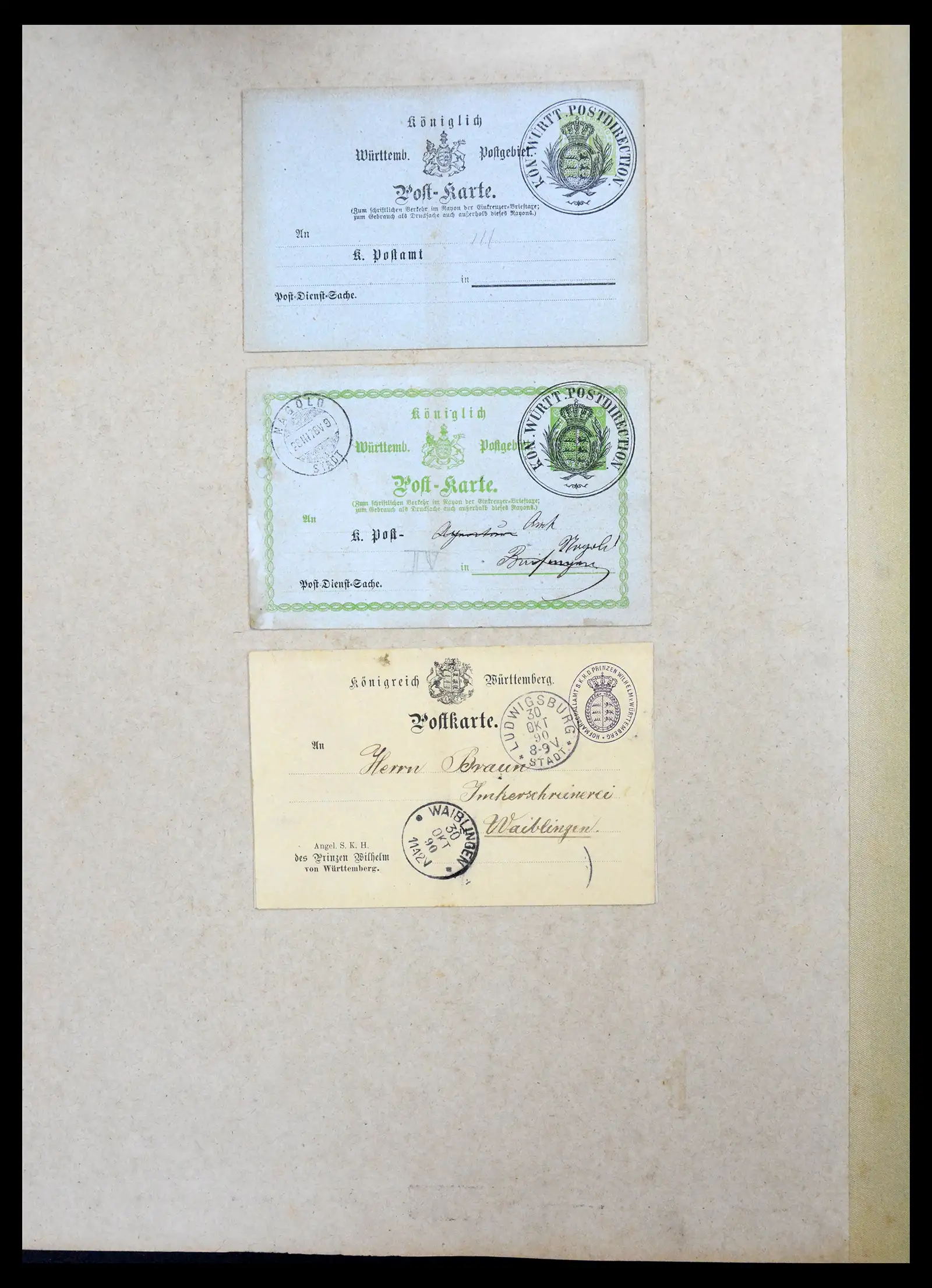 40968 0080 - Stamp collection 40968 Germany postal stationary collection 1846-1919.