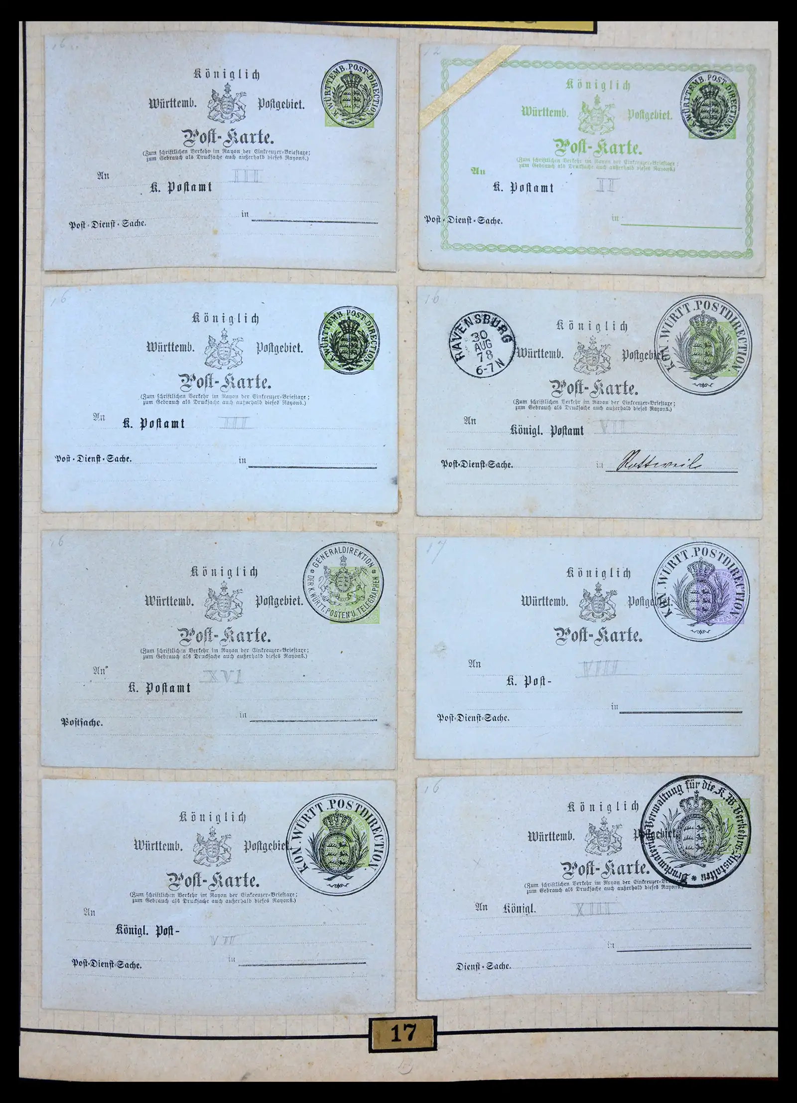 40968 0081 - Stamp collection 40968 Germany postal stationary collection 1846-1919.