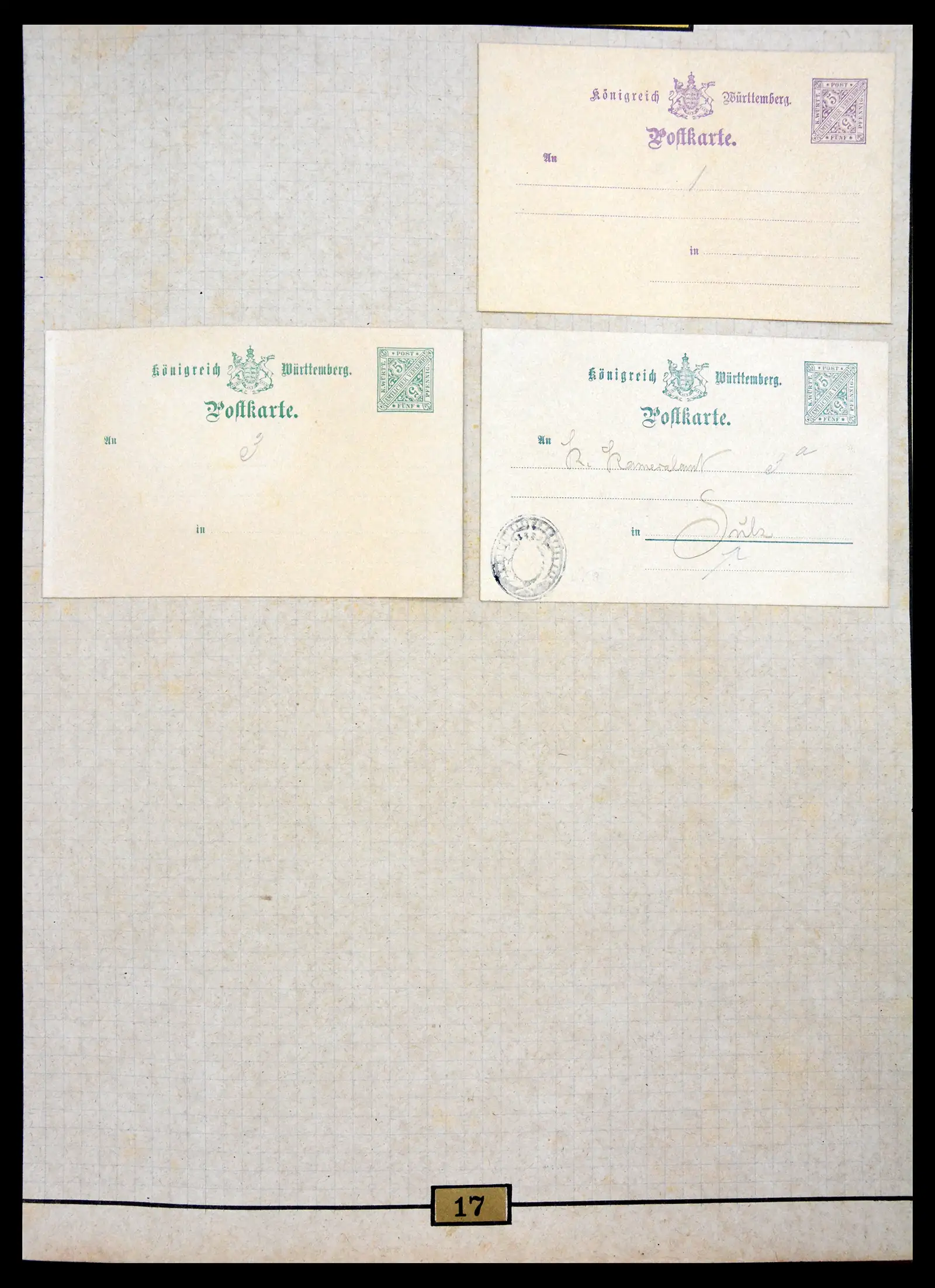 40968 0083 - Stamp collection 40968 Germany postal stationary collection 1846-1919.