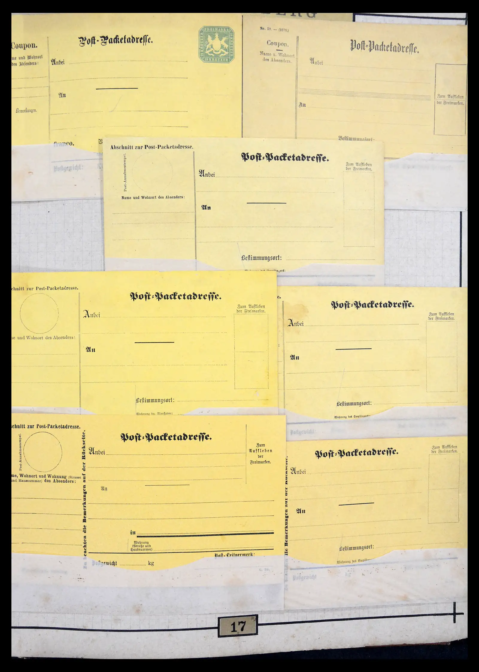 40968 0088 - Stamp collection 40968 Germany postal stationary collection 1846-1919.