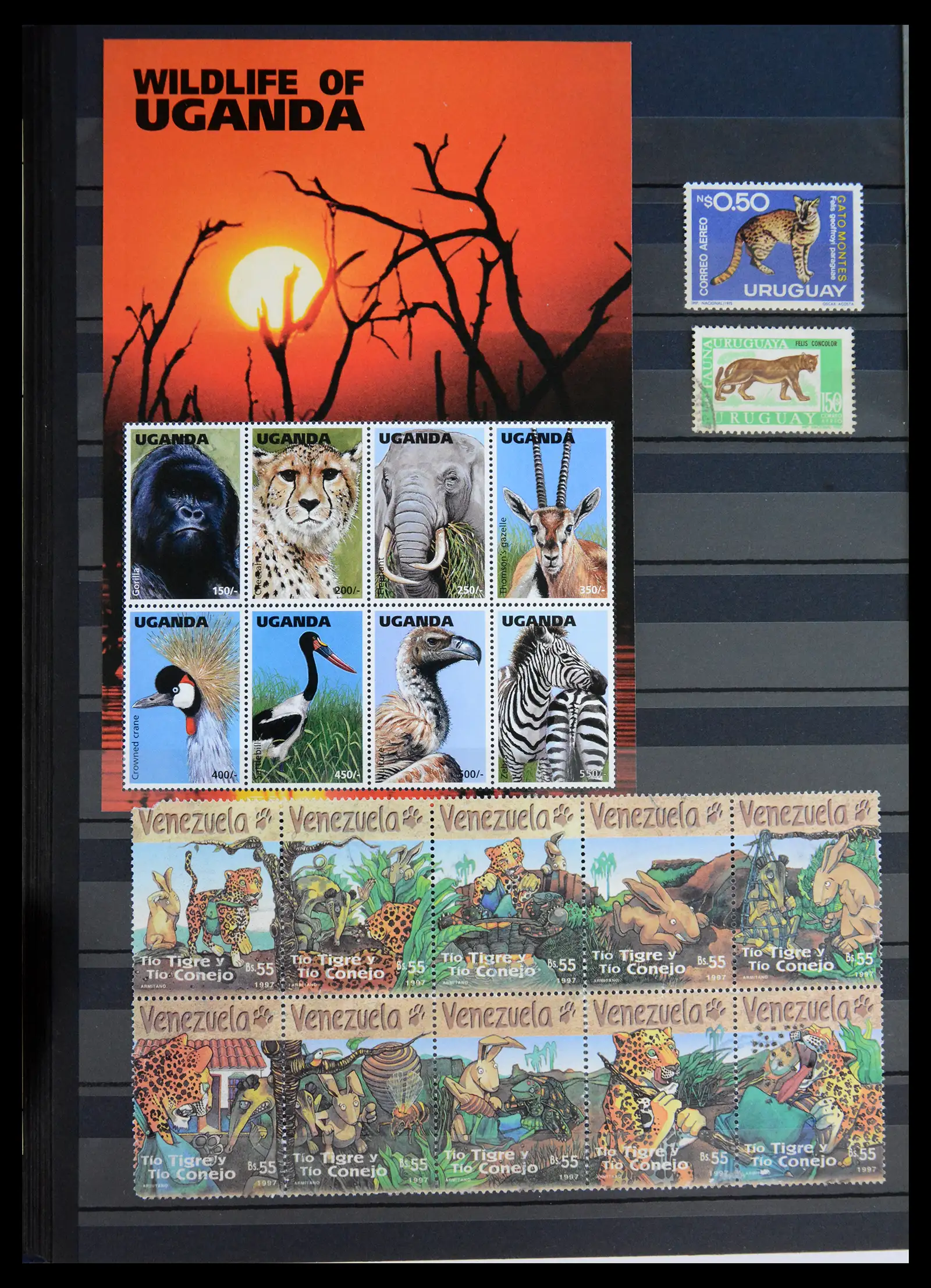 40971 0023 - Stamp collection 40971 Thematics lions/tigers 1870-2010.