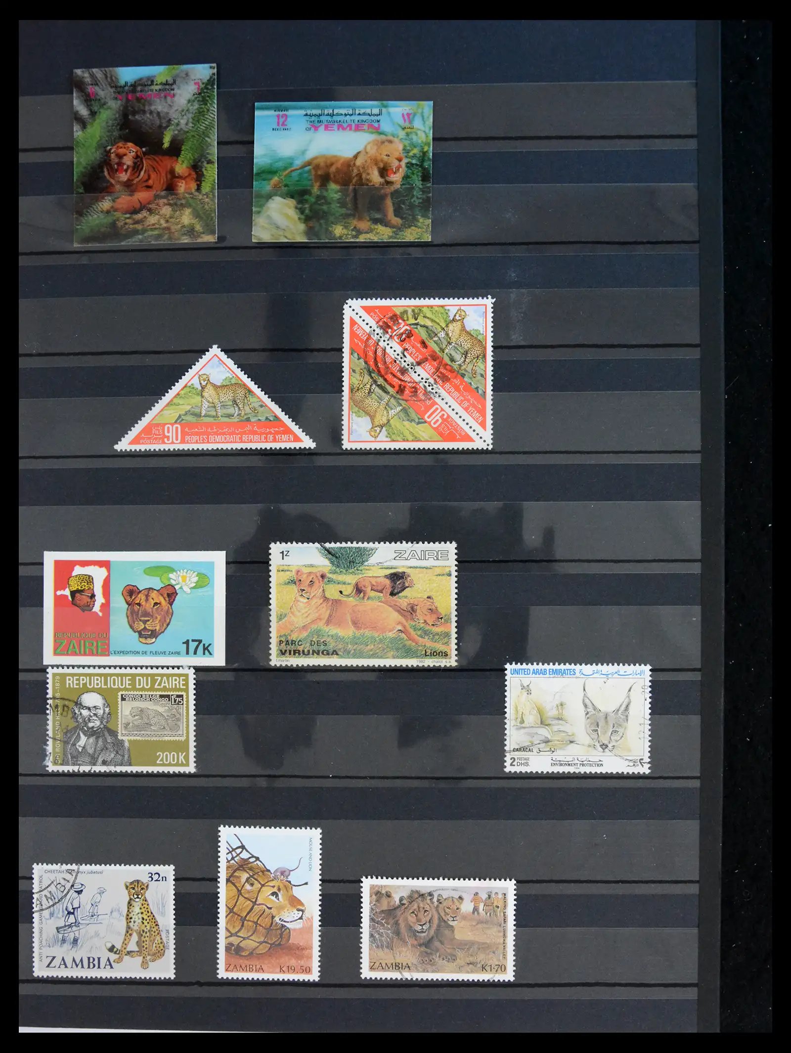 40971 0026 - Stamp collection 40971 Thematics lions/tigers 1870-2010.