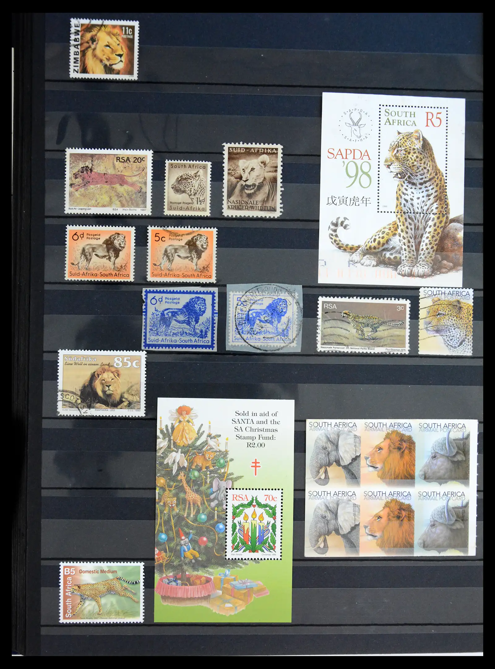 40971 0027 - Stamp collection 40971 Thematics lions/tigers 1870-2010.