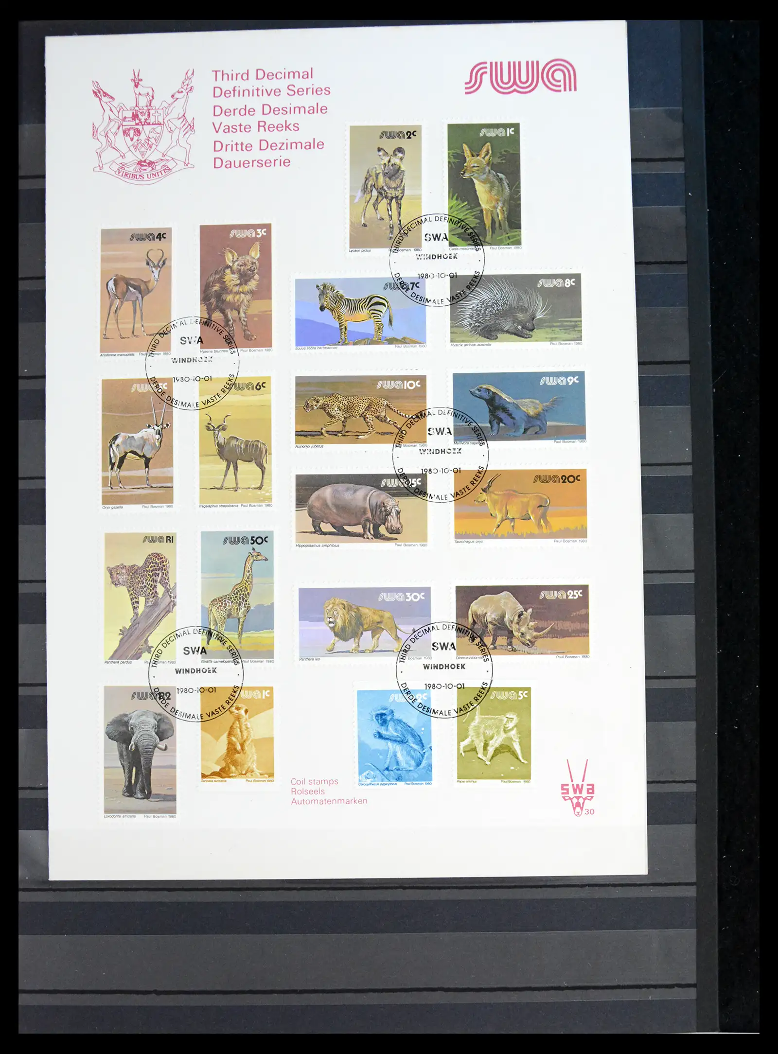 40971 0030 - Stamp collection 40971 Thematics lions/tigers 1870-2010.