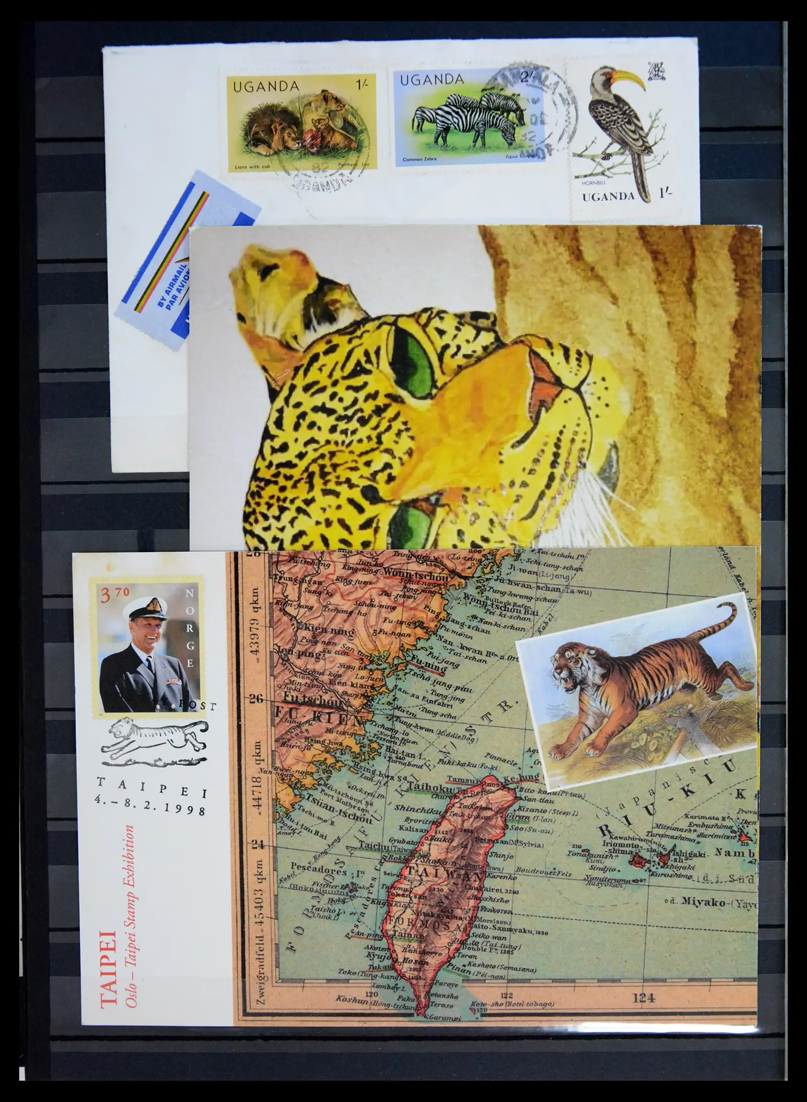40971 0041 - Stamp collection 40971 Thematics lions/tigers 1870-2010.