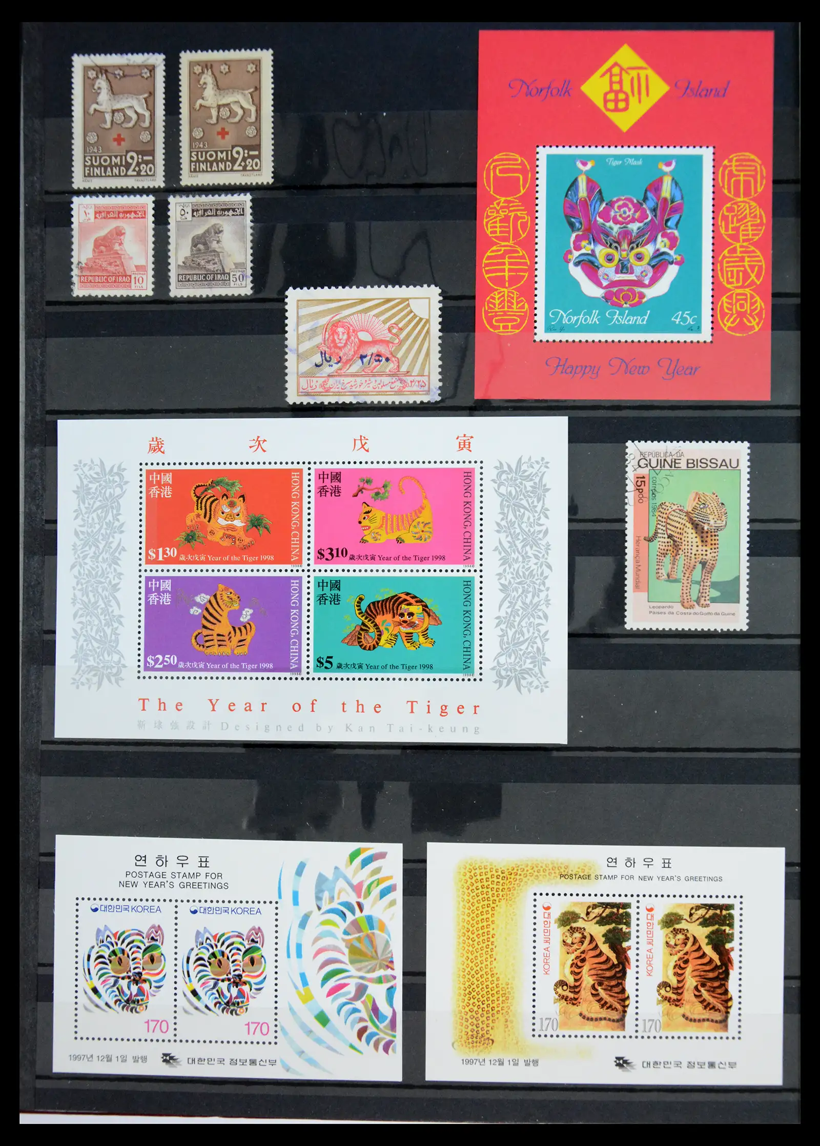 40971 0054 - Stamp collection 40971 Thematics lions/tigers 1870-2010.