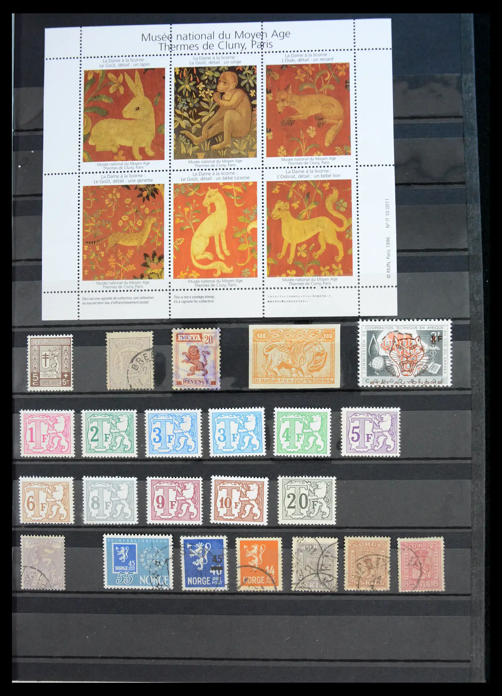 40971 0059 - Stamp collection 40971 Thematics lions/tigers 1870-2010.