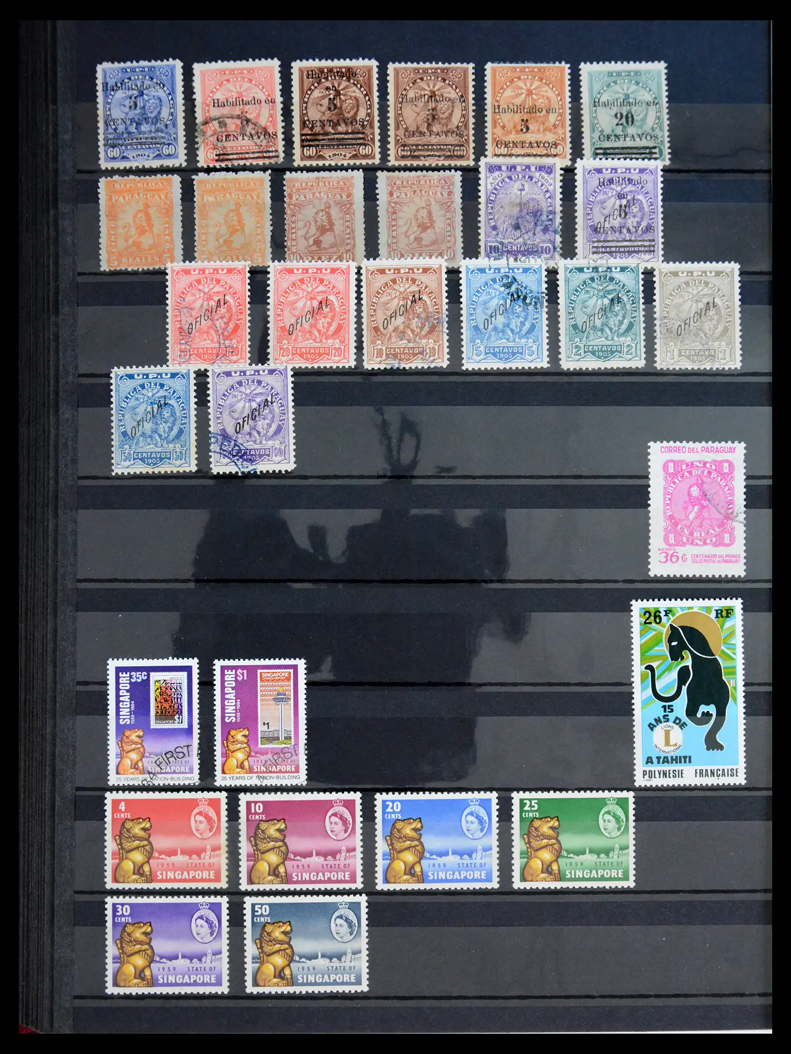 40971 0074 - Stamp collection 40971 Thematics lions/tigers 1870-2010.