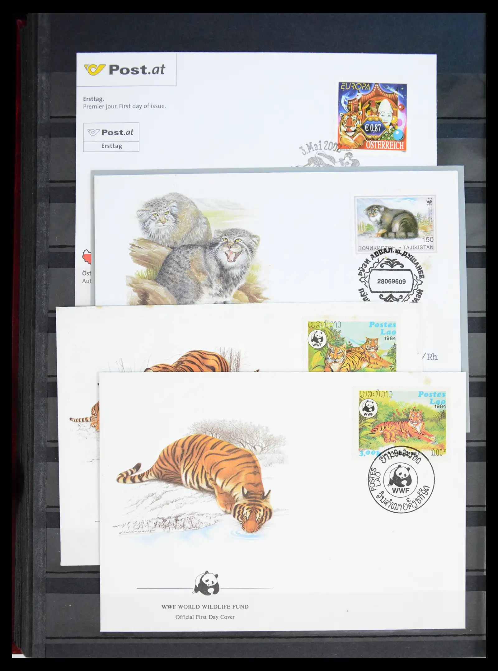 40971 0084 - Stamp collection 40971 Thematics lions/tigers 1870-2010.