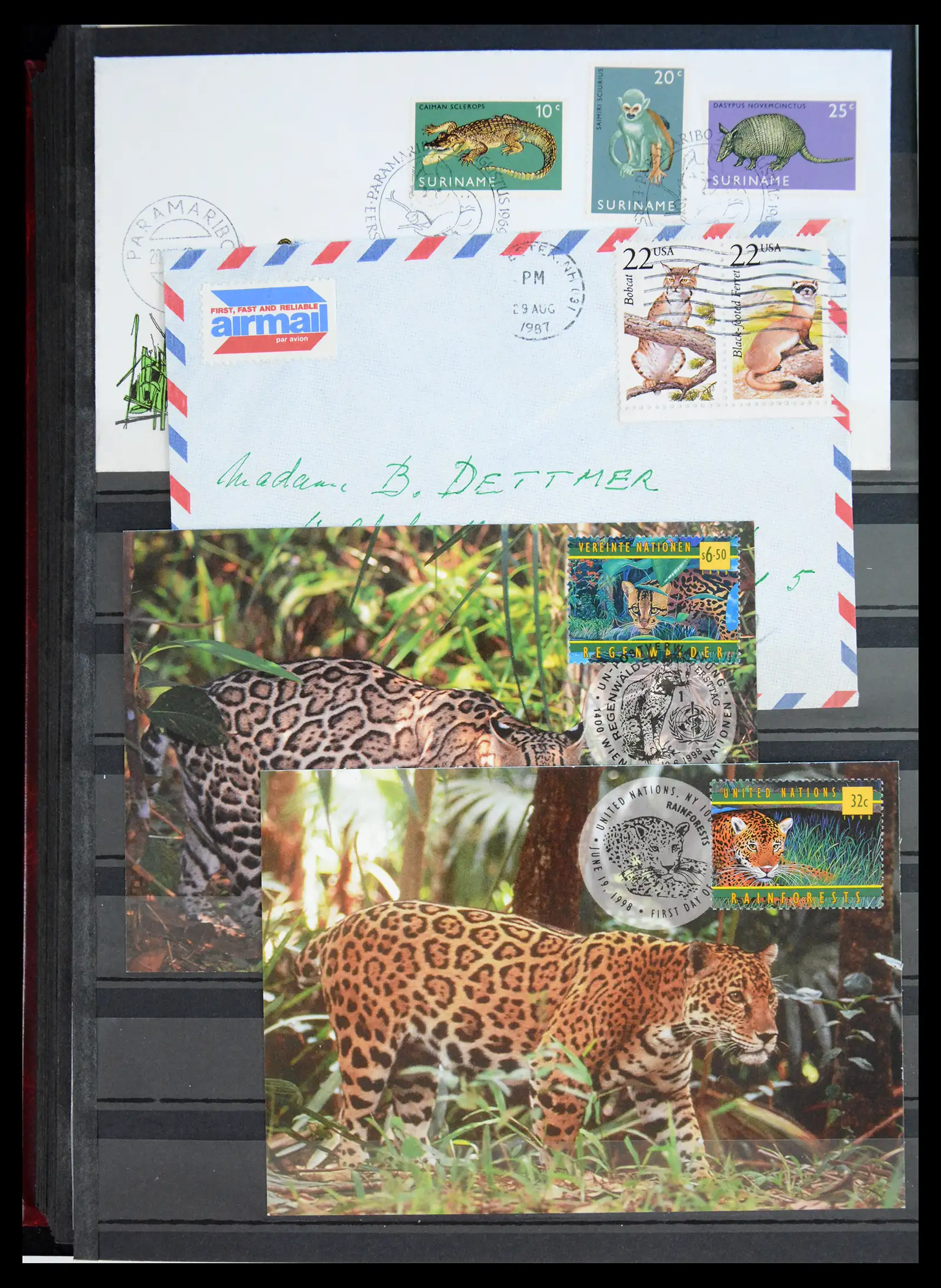 40971 0088 - Stamp collection 40971 Thematics lions/tigers 1870-2010.