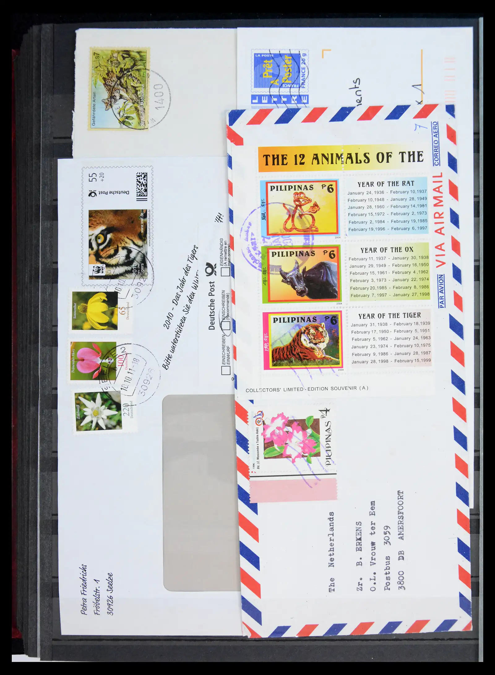40971 0096 - Stamp collection 40971 Thematics lions/tigers 1870-2010.