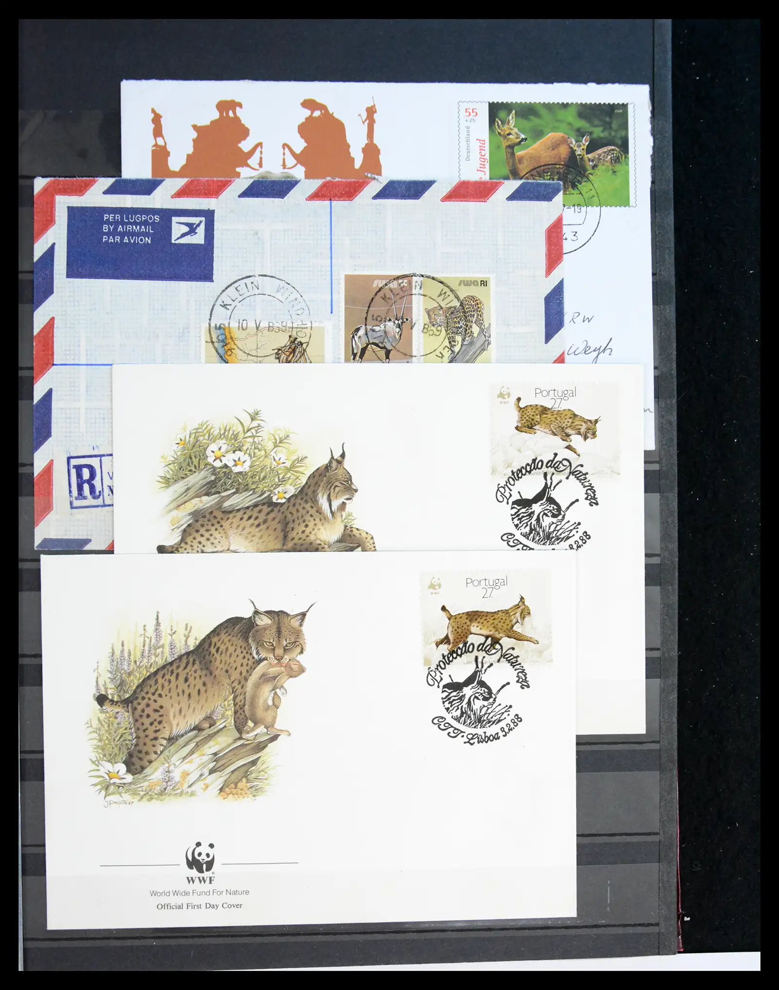 40971 0097 - Stamp collection 40971 Thematics lions/tigers 1870-2010.