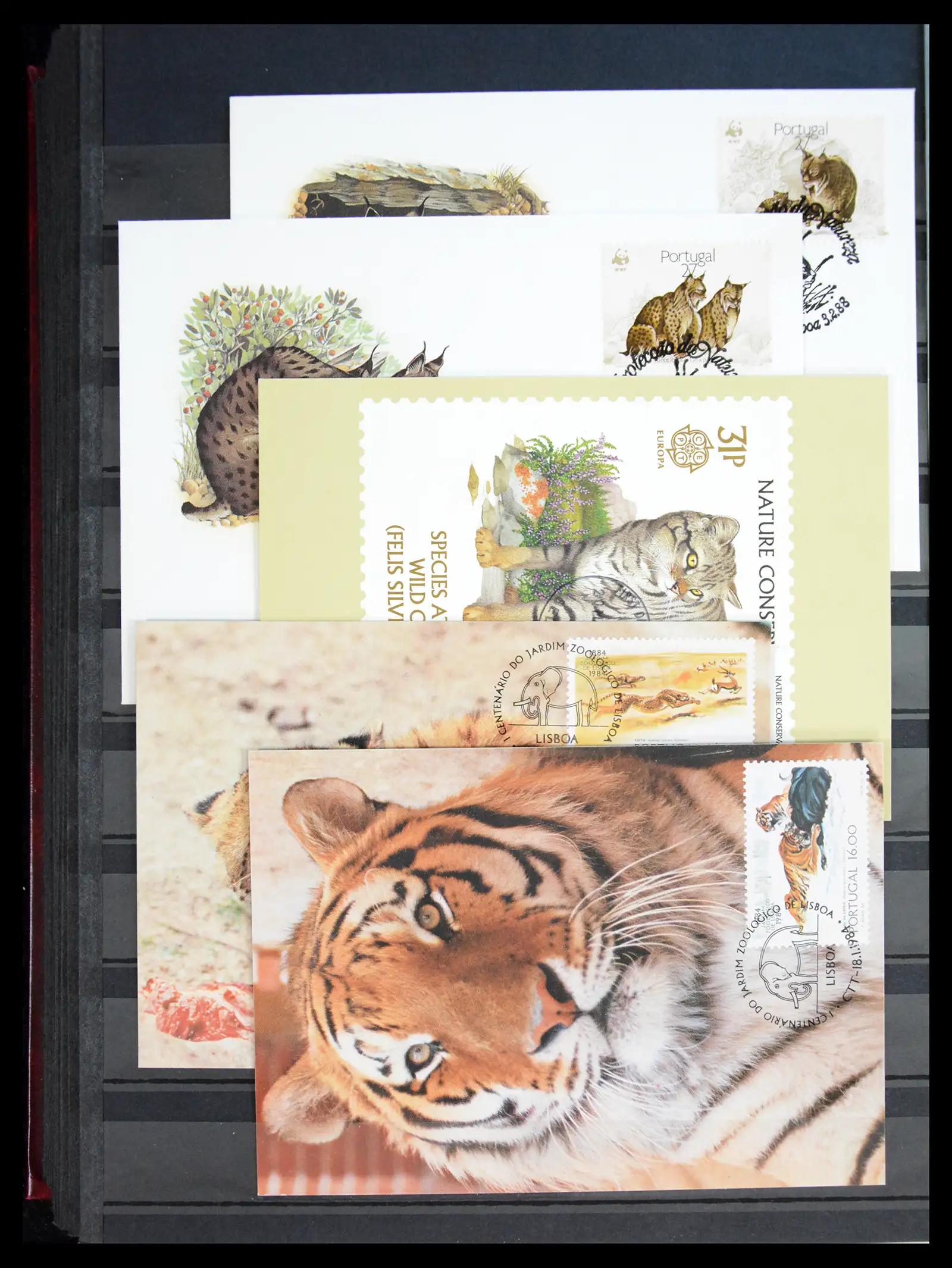 40971 0098 - Stamp collection 40971 Thematics lions/tigers 1870-2010.