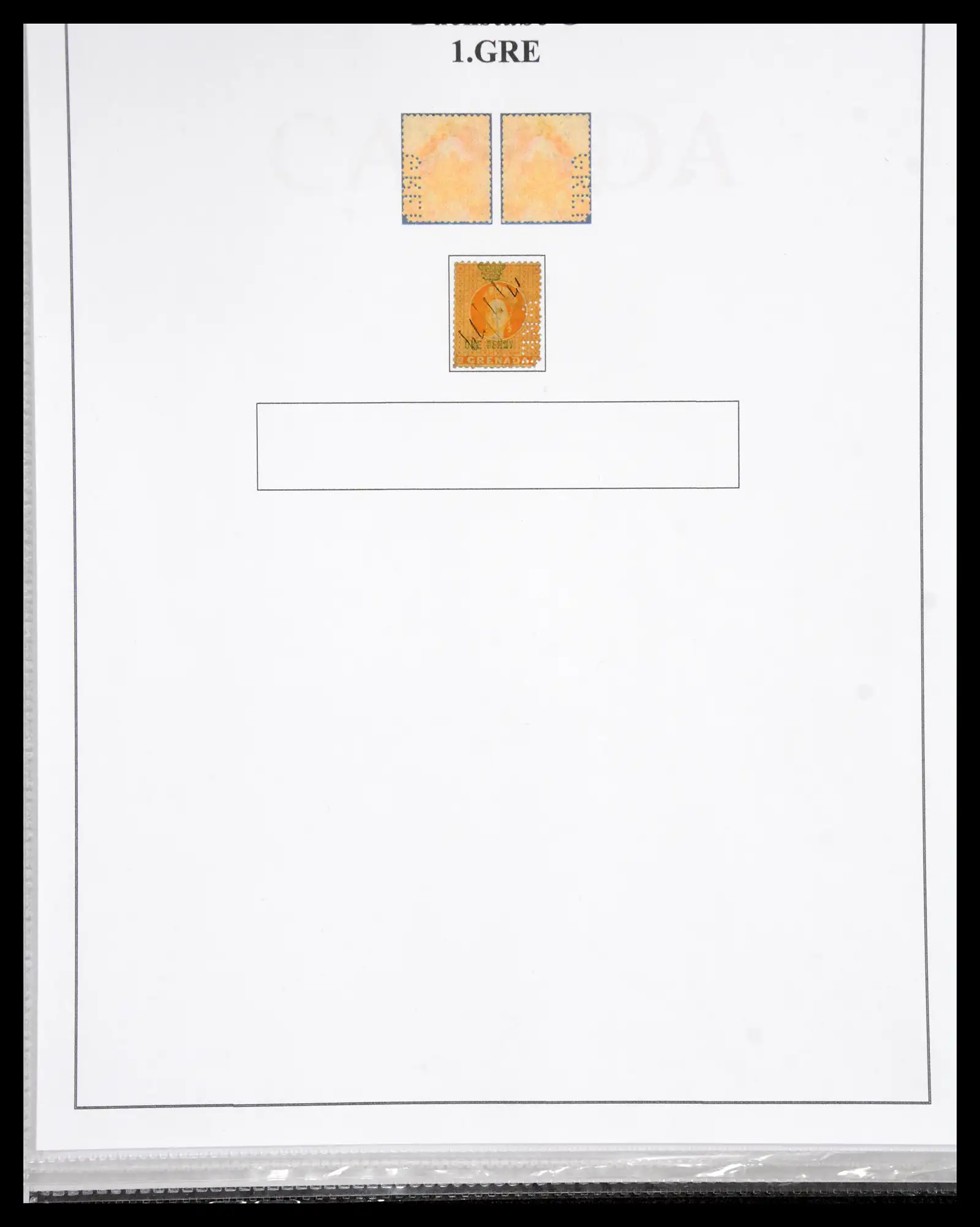 40991 0029 - Stamp collection 40991 Malaysia perfins/cancellations 1880-1910.