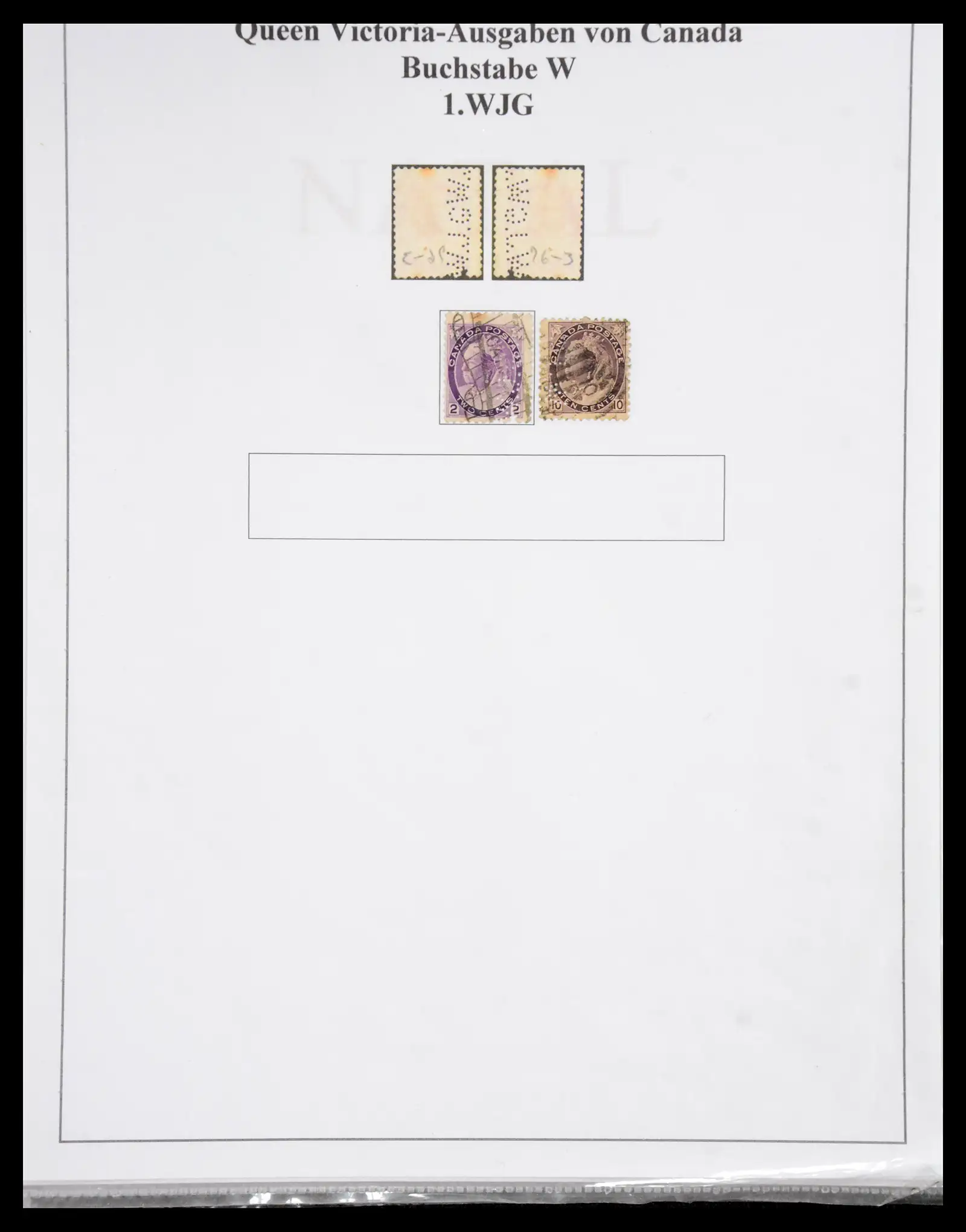 40991 0030 - Stamp collection 40991 Malaysia perfins/cancellations 1880-1910.