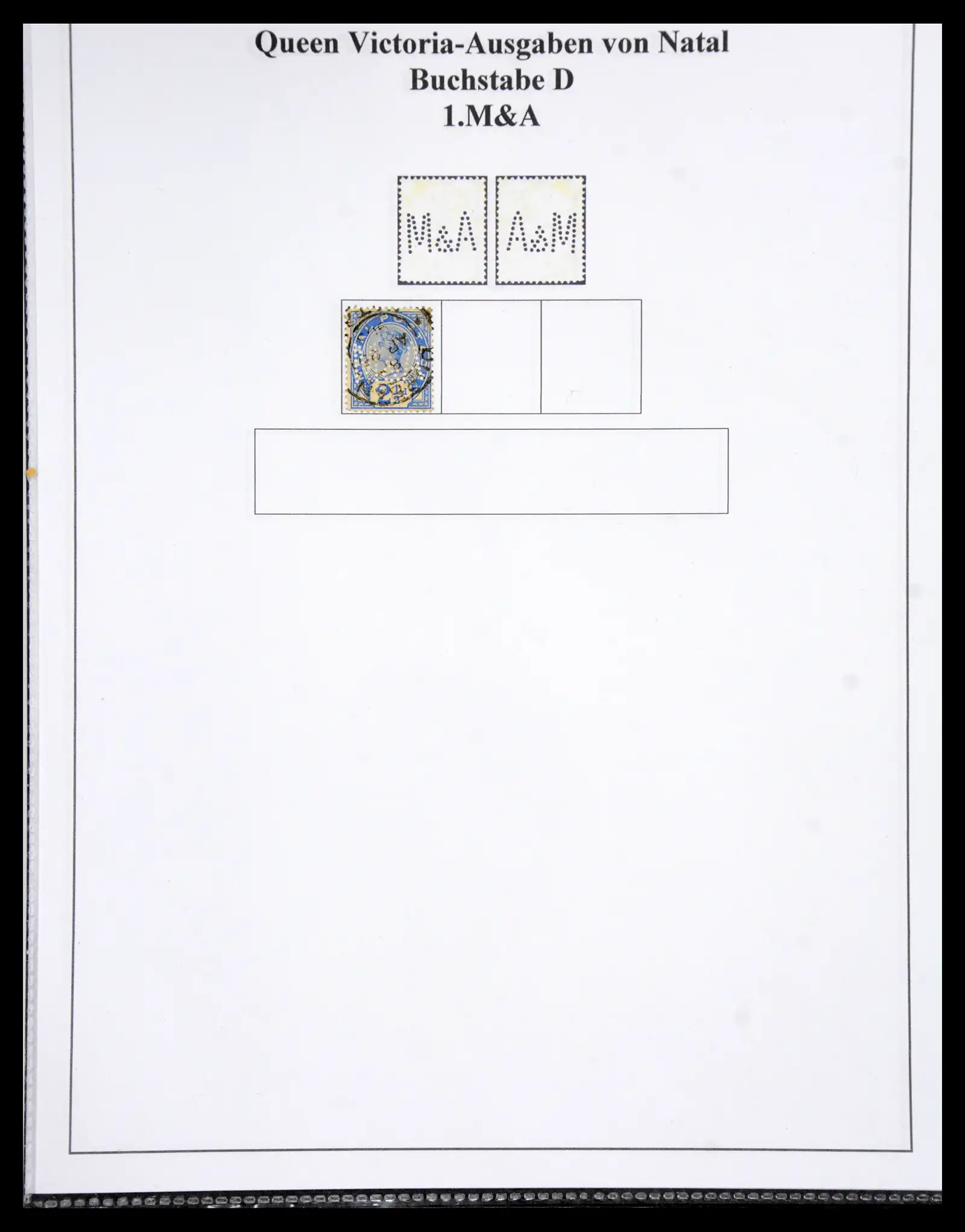 40991 0034 - Stamp collection 40991 Malaysia perfins/cancellations 1880-1910.