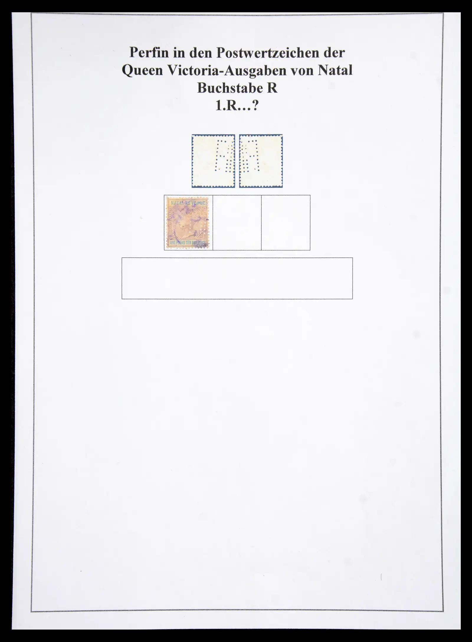 40991 0035 - Stamp collection 40991 Malaysia perfins/cancellations 1880-1910.