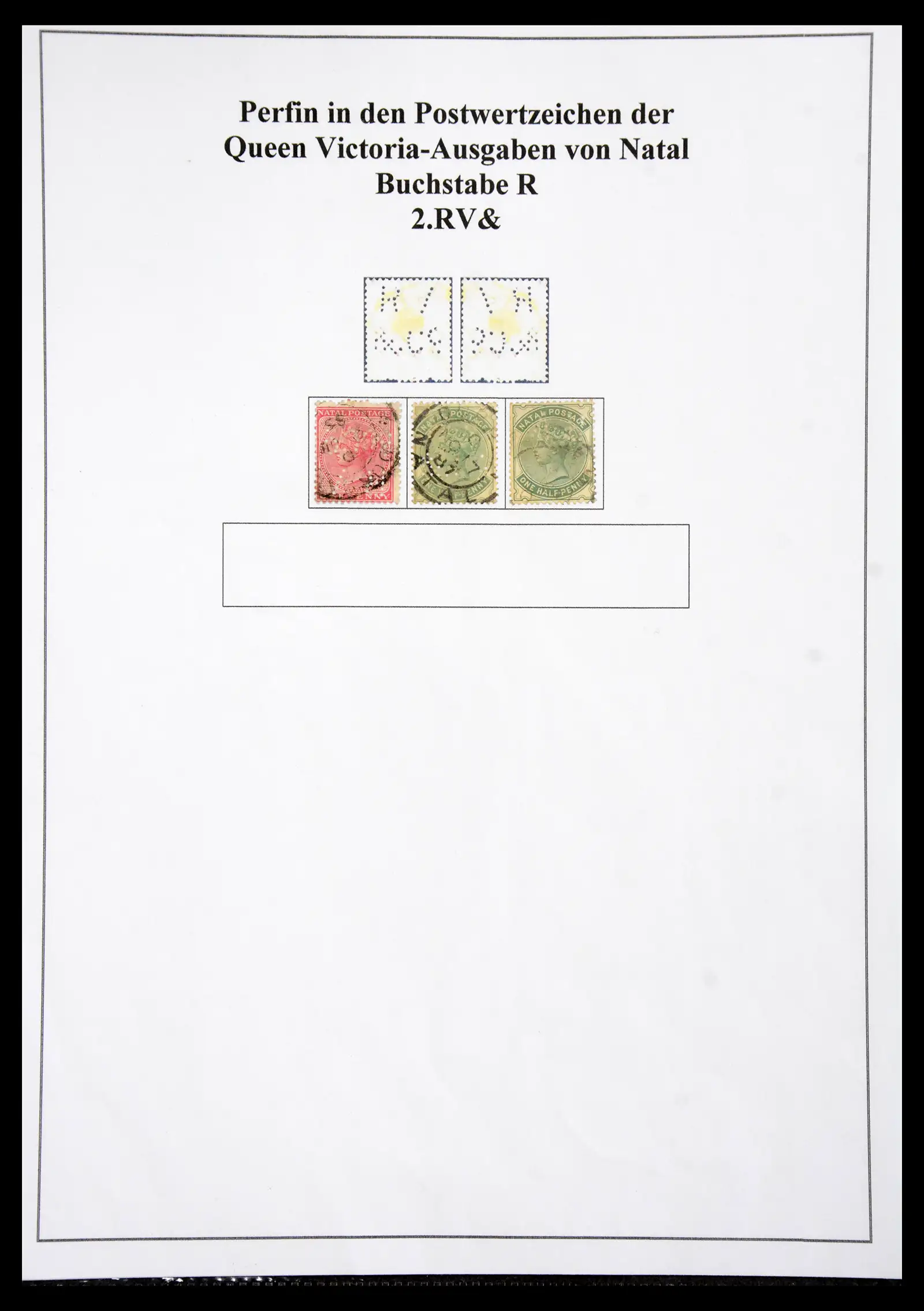 40991 0036 - Stamp collection 40991 Malaysia perfins/cancellations 1880-1910.