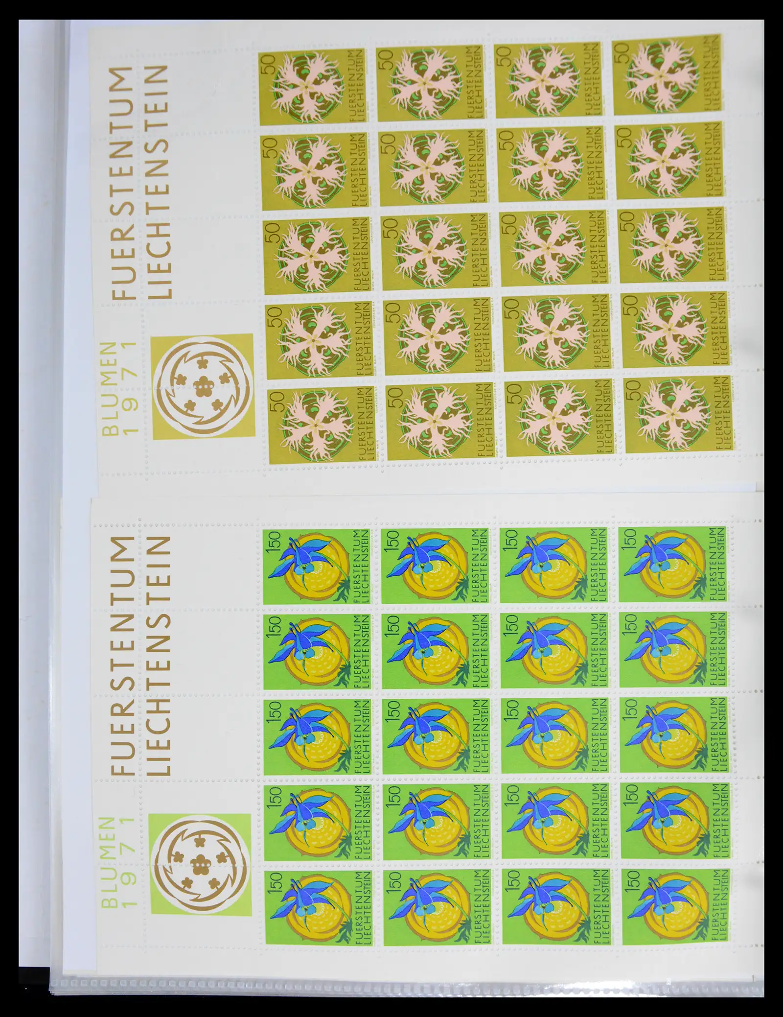 41013 0030 - Stamp collection 41013 Liechtenstein kleinbogen 1950-1984.