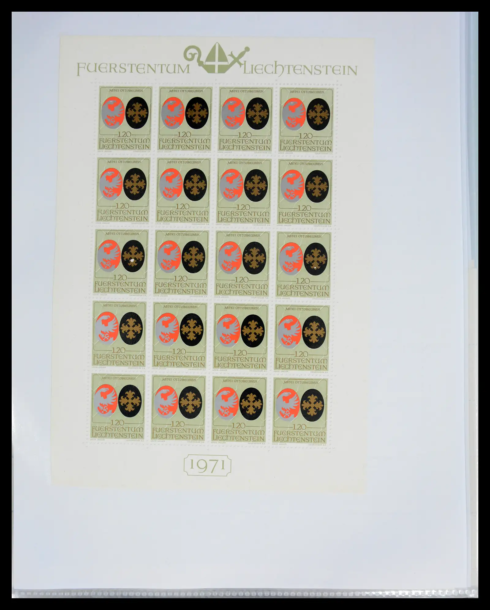 41013 0041 - Stamp collection 41013 Liechtenstein kleinbogen 1950-1984.