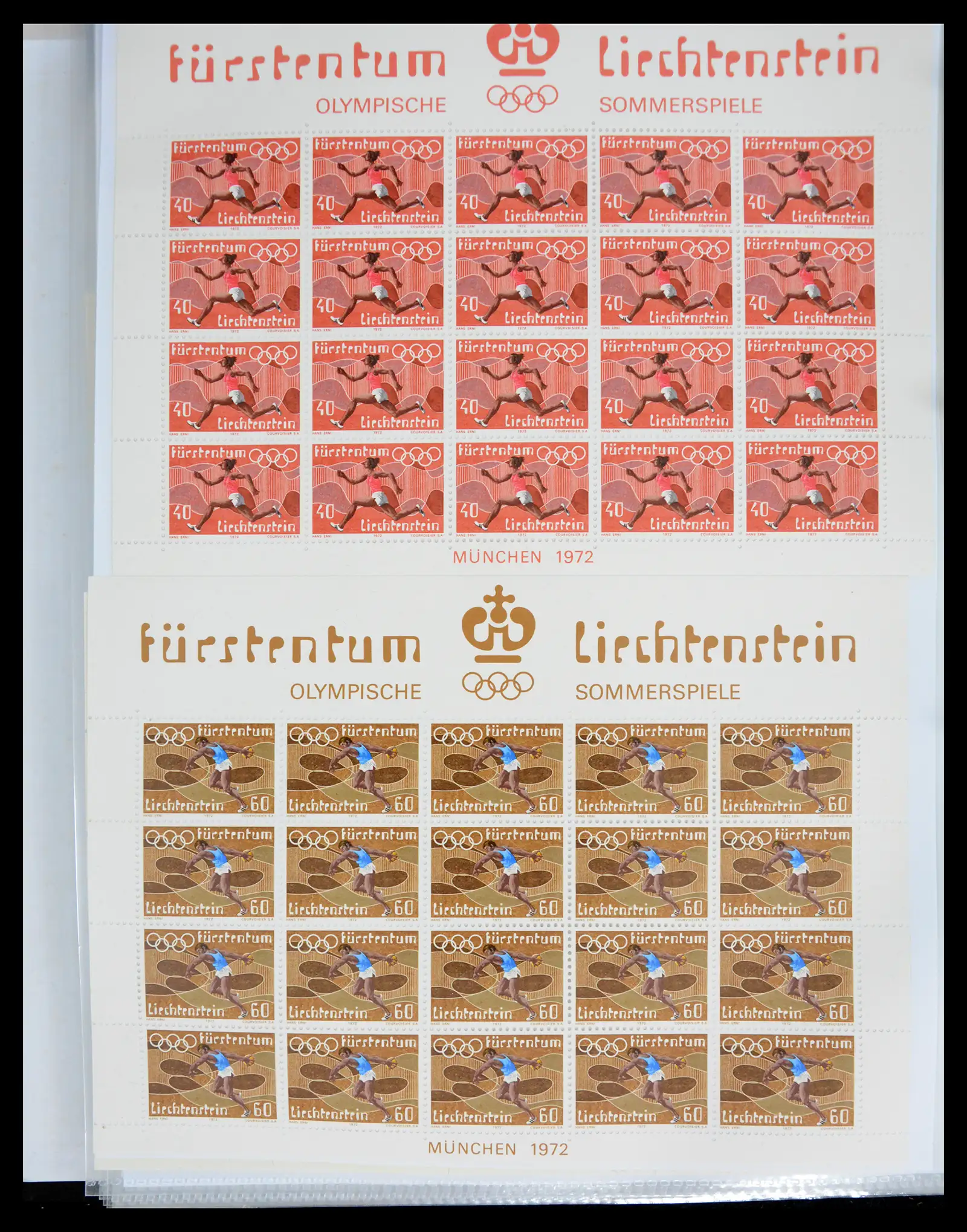 41013 0046 - Stamp collection 41013 Liechtenstein kleinbogen 1950-1984.