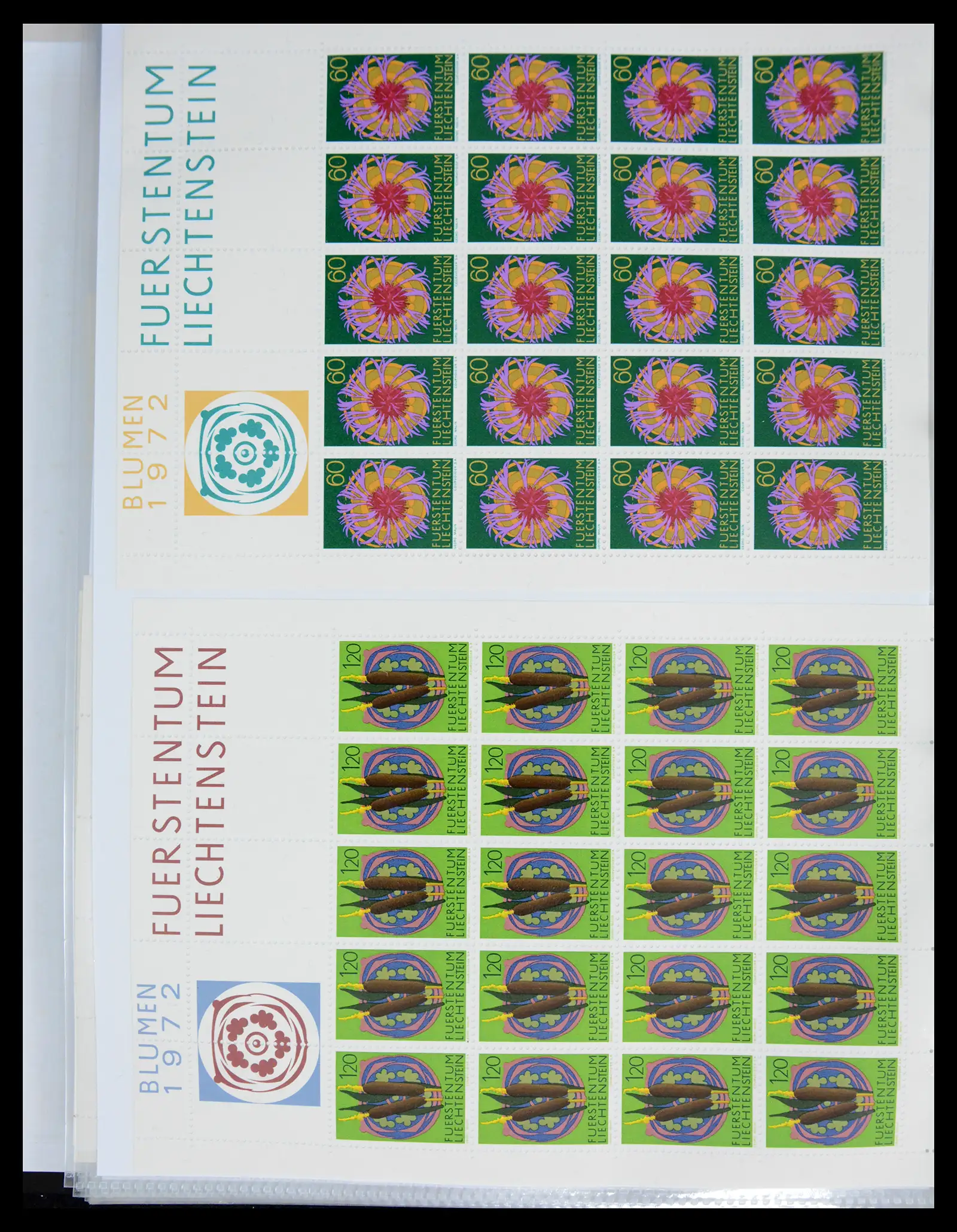41013 0048 - Stamp collection 41013 Liechtenstein kleinbogen 1950-1984.