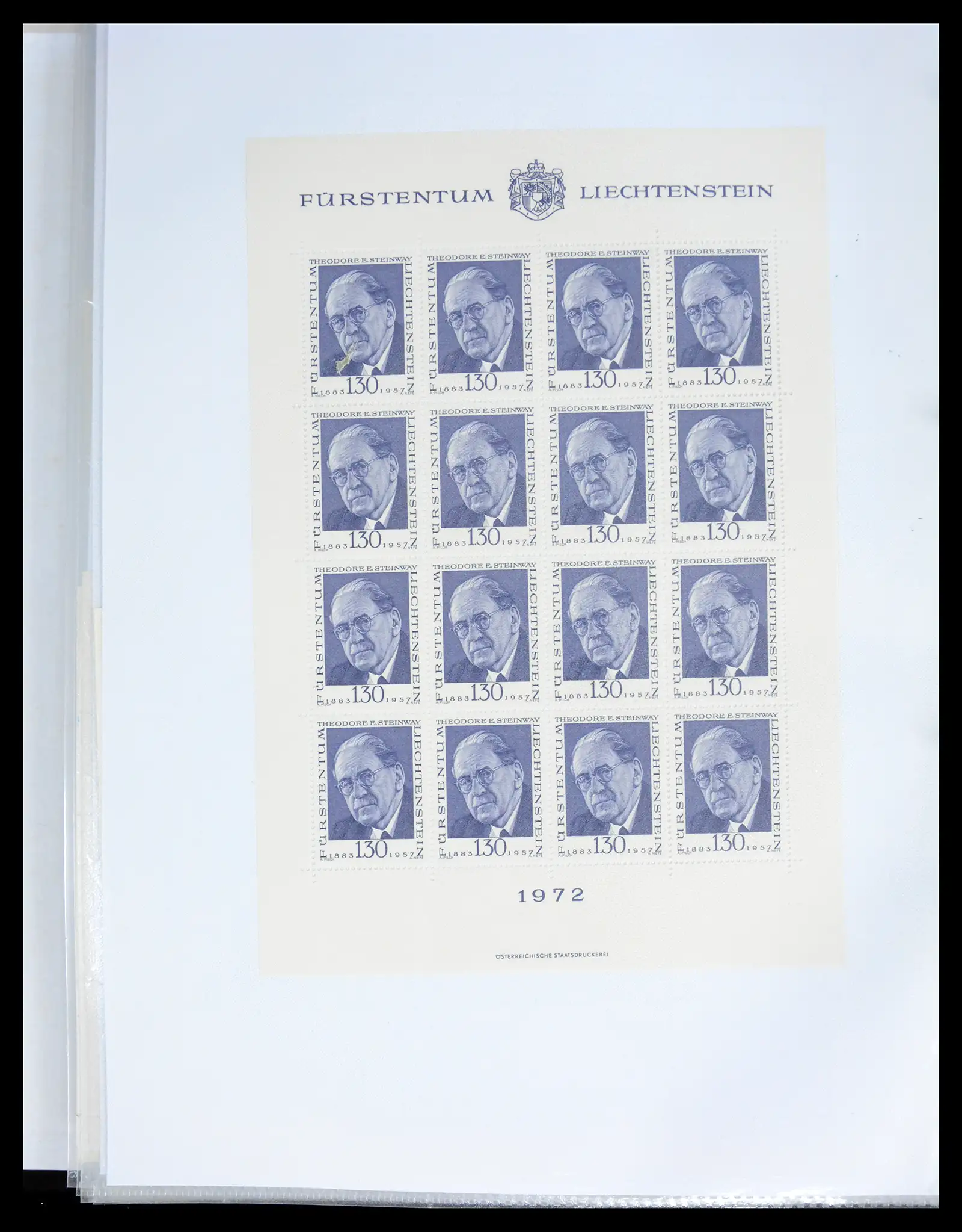 41013 0050 - Stamp collection 41013 Liechtenstein kleinbogen 1950-1984.