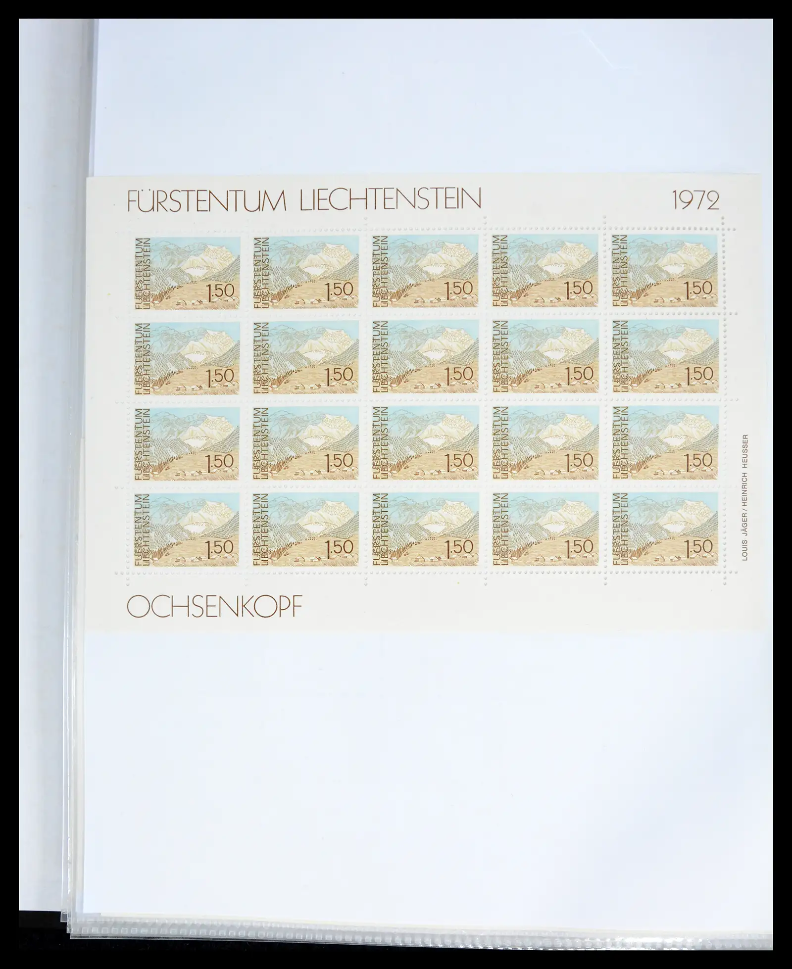 41013 0056 - Stamp collection 41013 Liechtenstein kleinbogen 1950-1984.