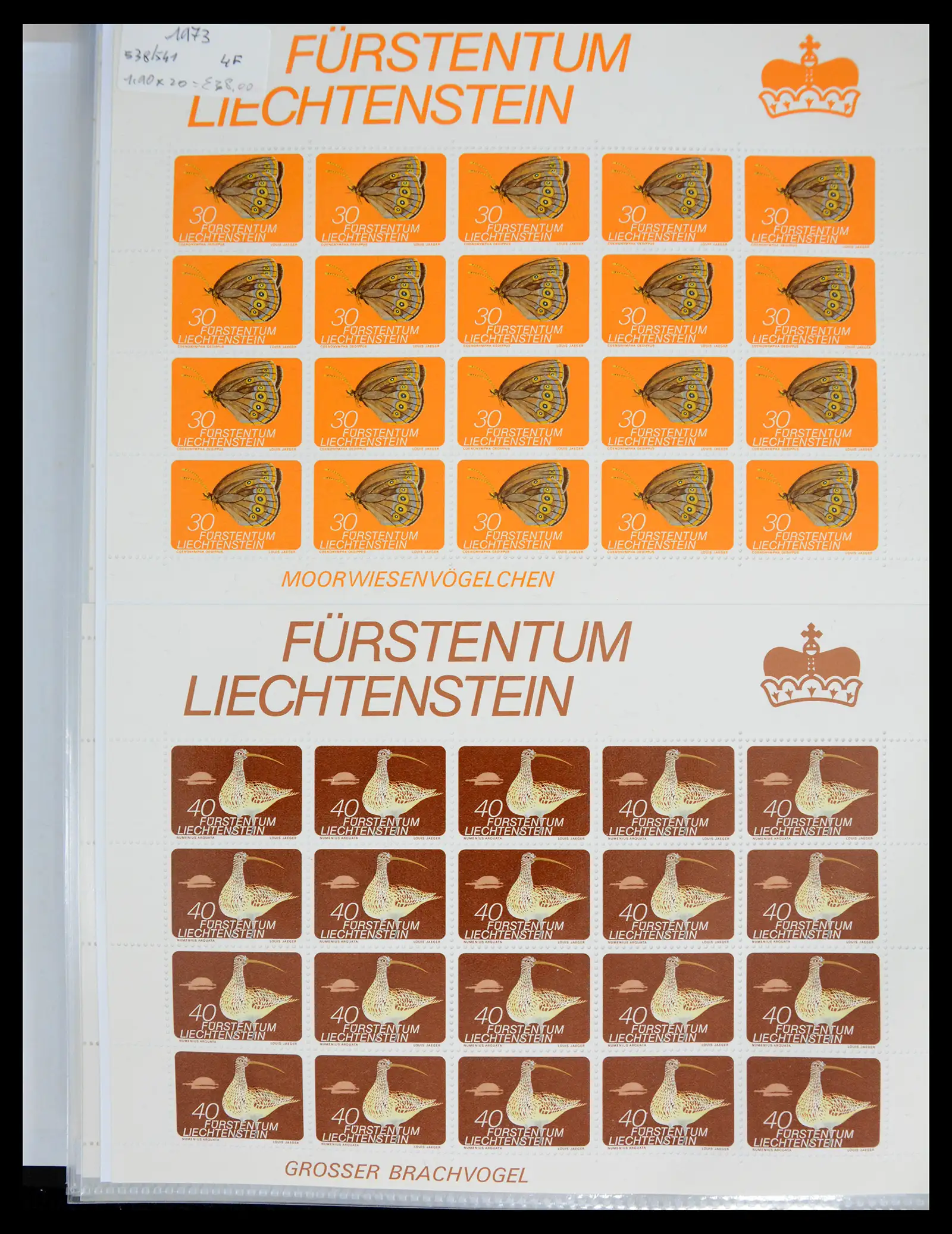 41013 0064 - Stamp collection 41013 Liechtenstein kleinbogen 1950-1984.
