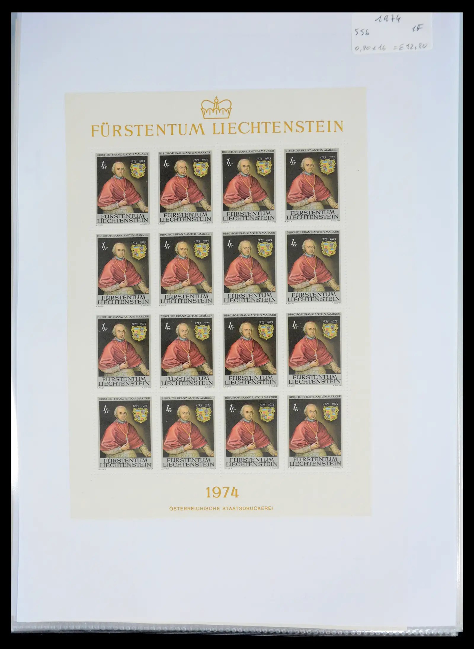41013 0073 - Stamp collection 41013 Liechtenstein kleinbogen 1950-1984.