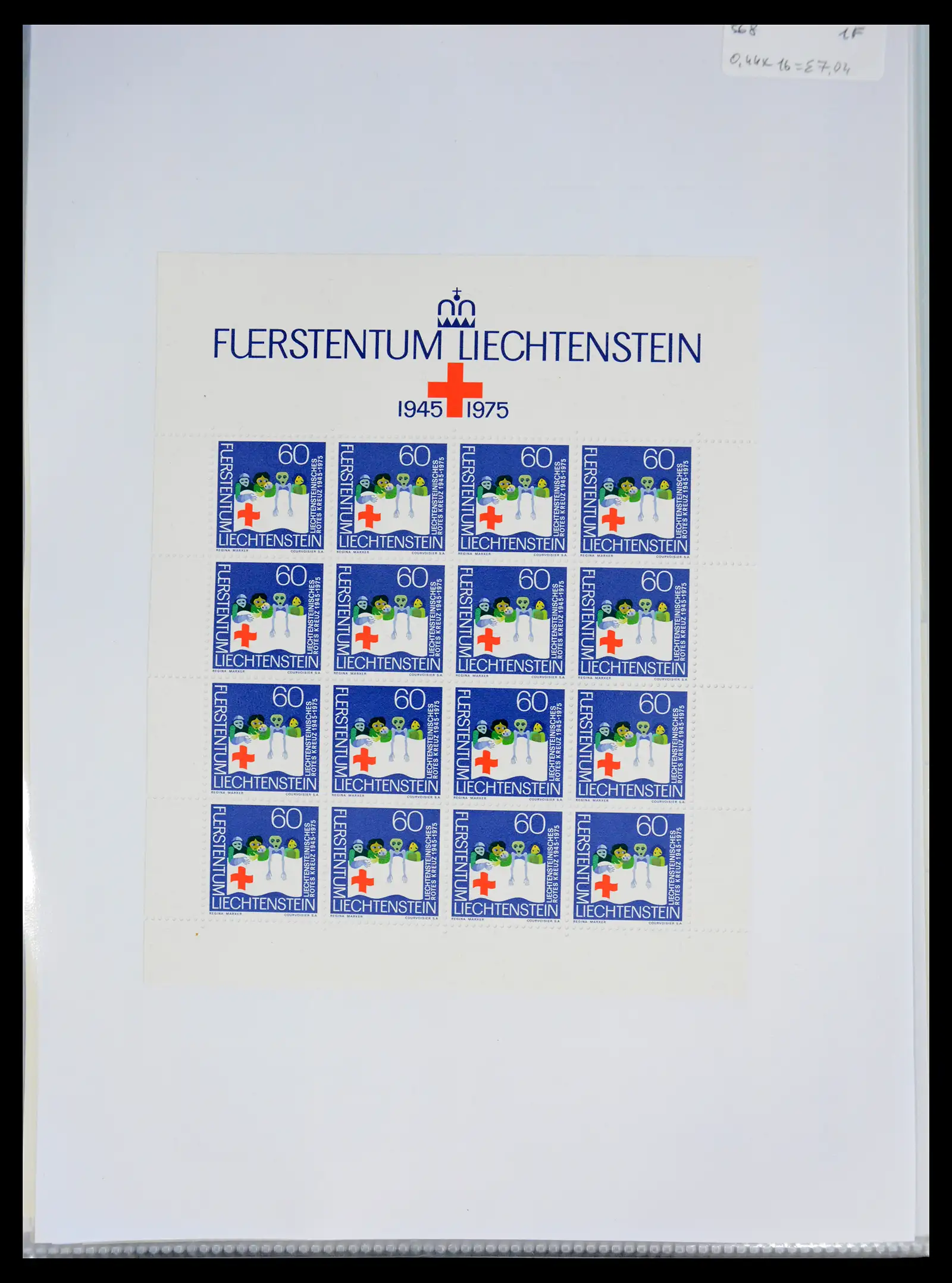 41013 0079 - Stamp collection 41013 Liechtenstein kleinbogen 1950-1984.