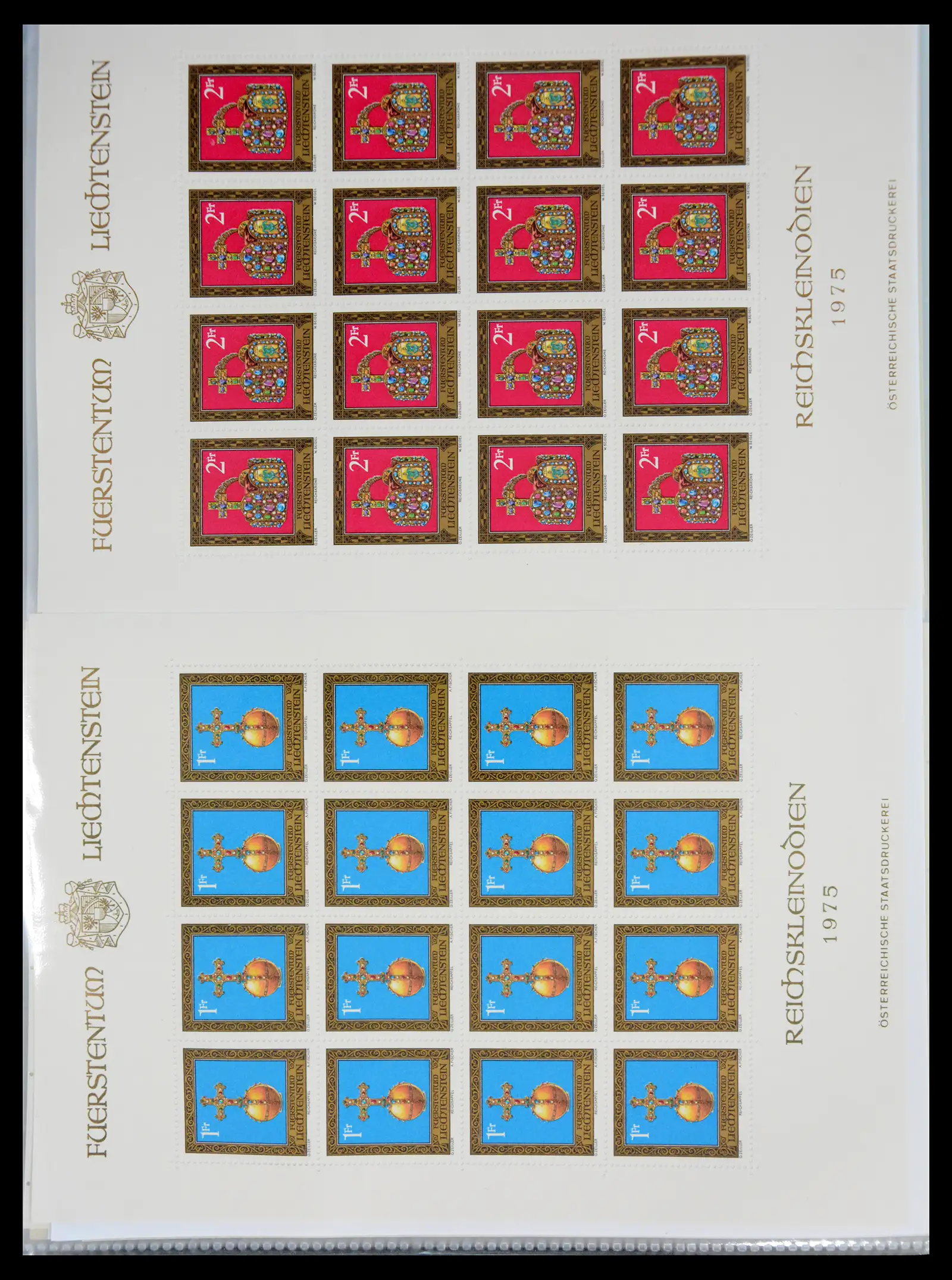41013 0081 - Stamp collection 41013 Liechtenstein kleinbogen 1950-1984.