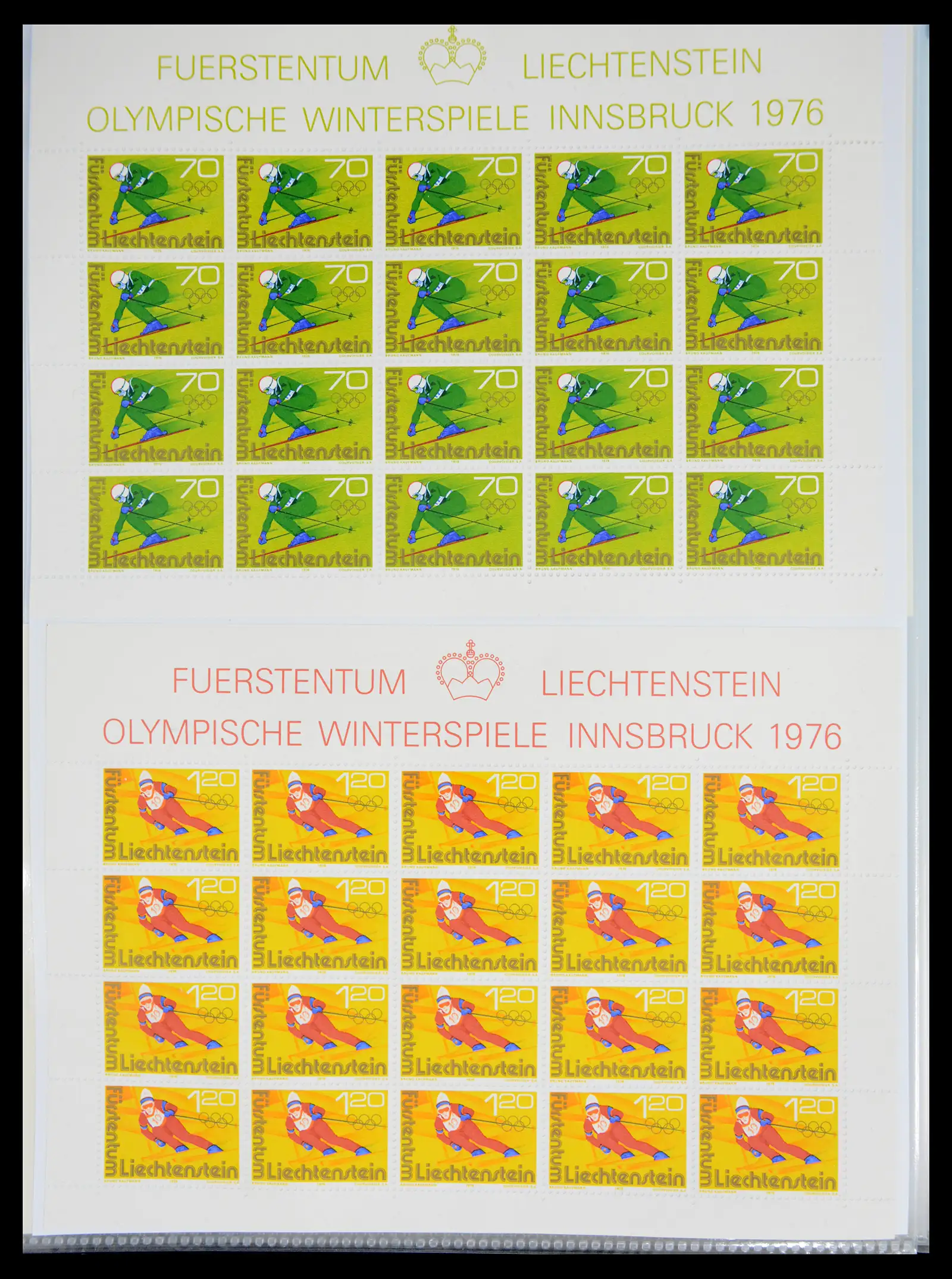 41013 0085 - Stamp collection 41013 Liechtenstein kleinbogen 1950-1984.