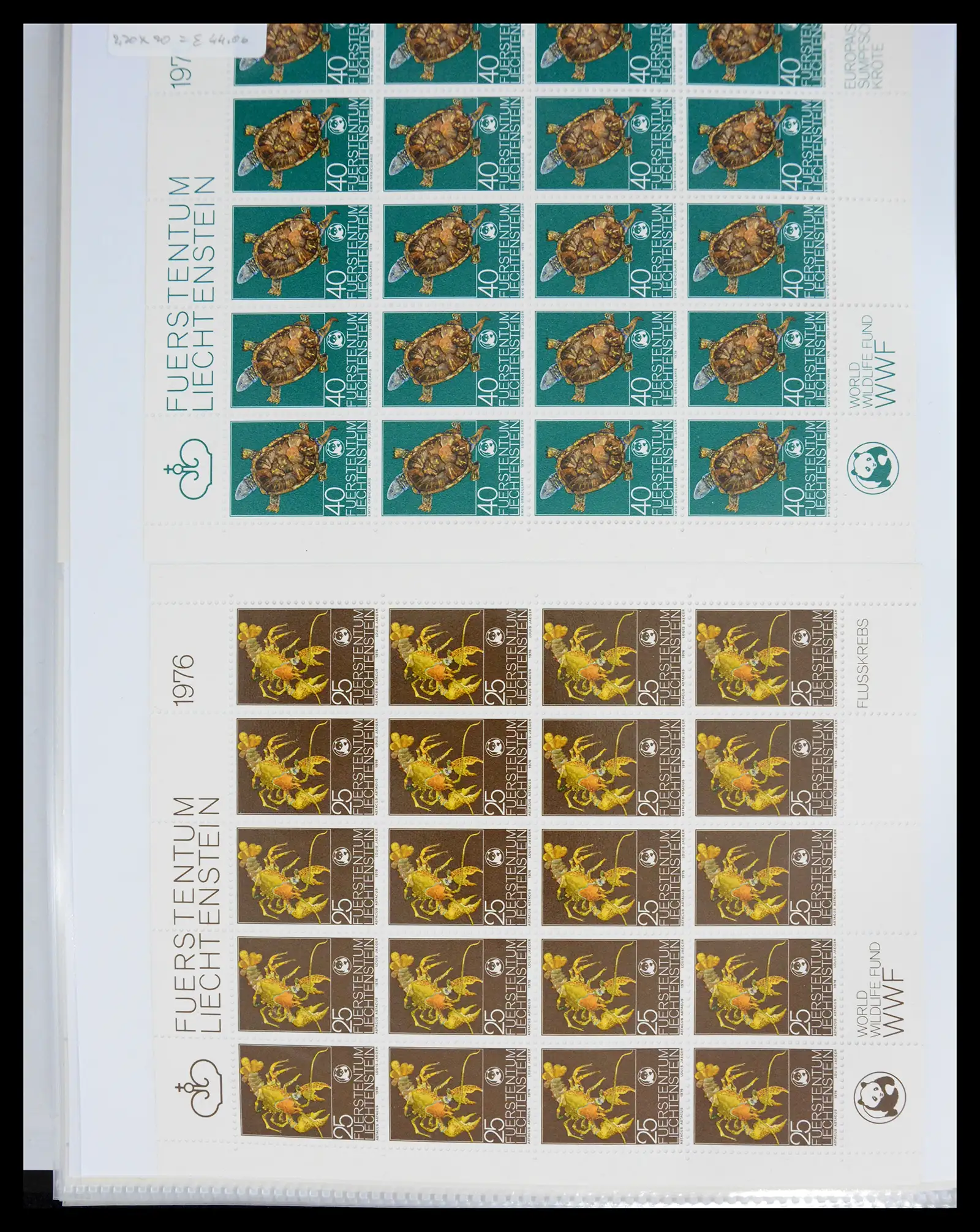 41013 0088 - Stamp collection 41013 Liechtenstein kleinbogen 1950-1984.