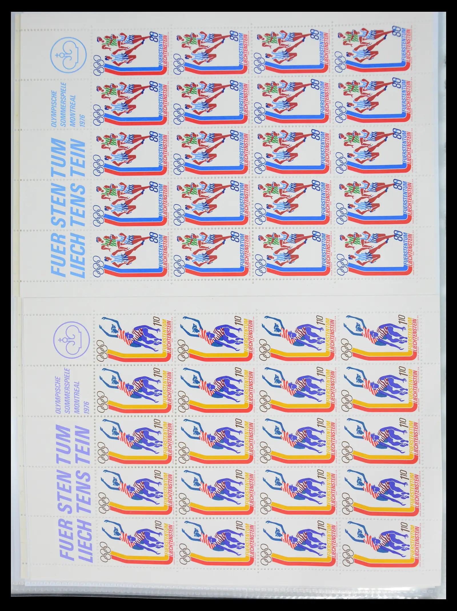 41013 0092 - Stamp collection 41013 Liechtenstein kleinbogen 1950-1984.