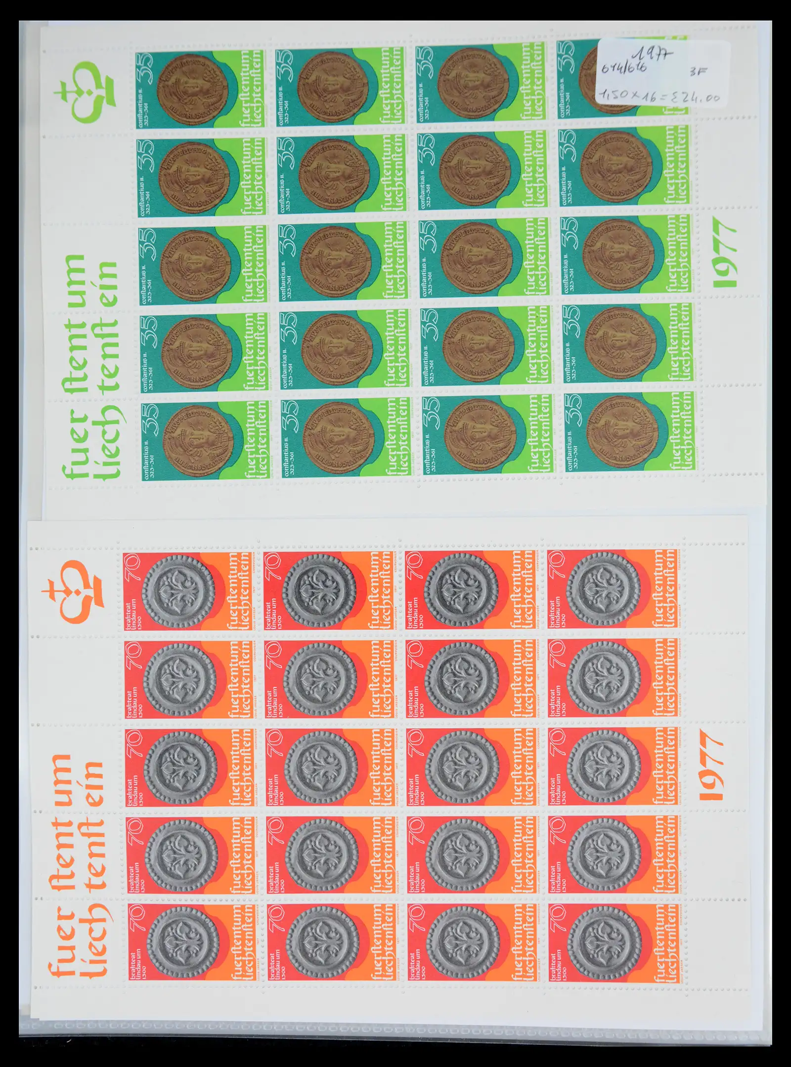 41013 0099 - Stamp collection 41013 Liechtenstein kleinbogen 1950-1984.