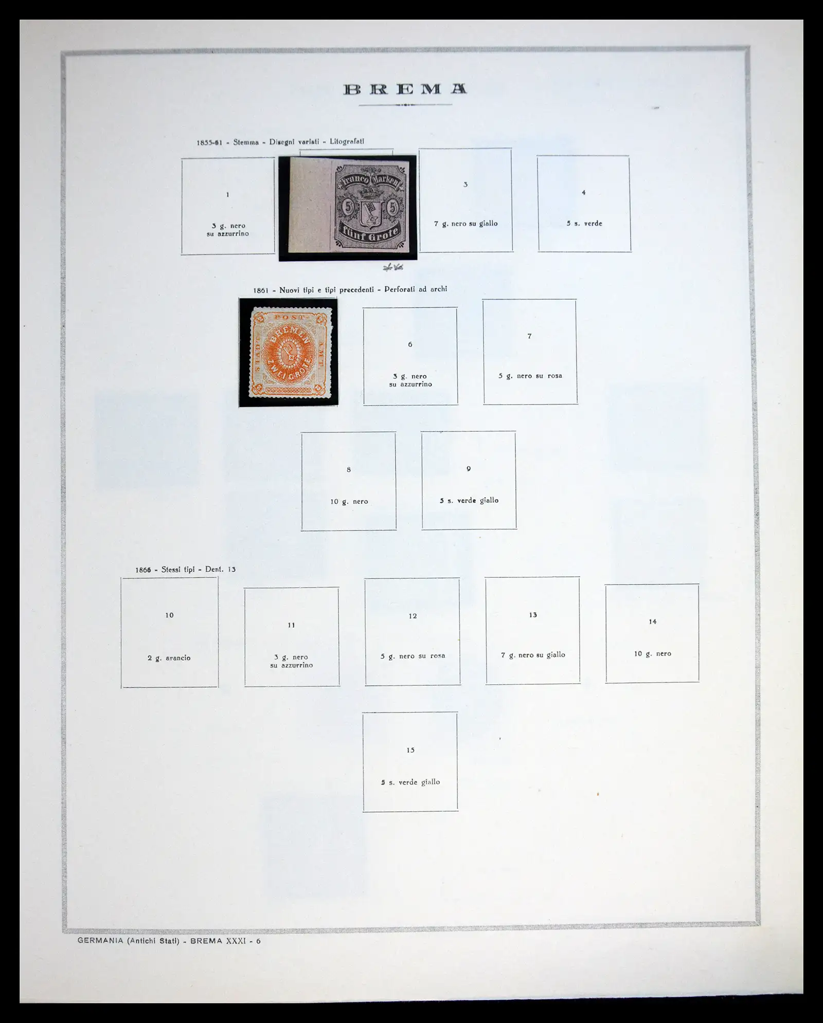 41020 0021 - Stamp collection 41020 Germany States 1849-1920.