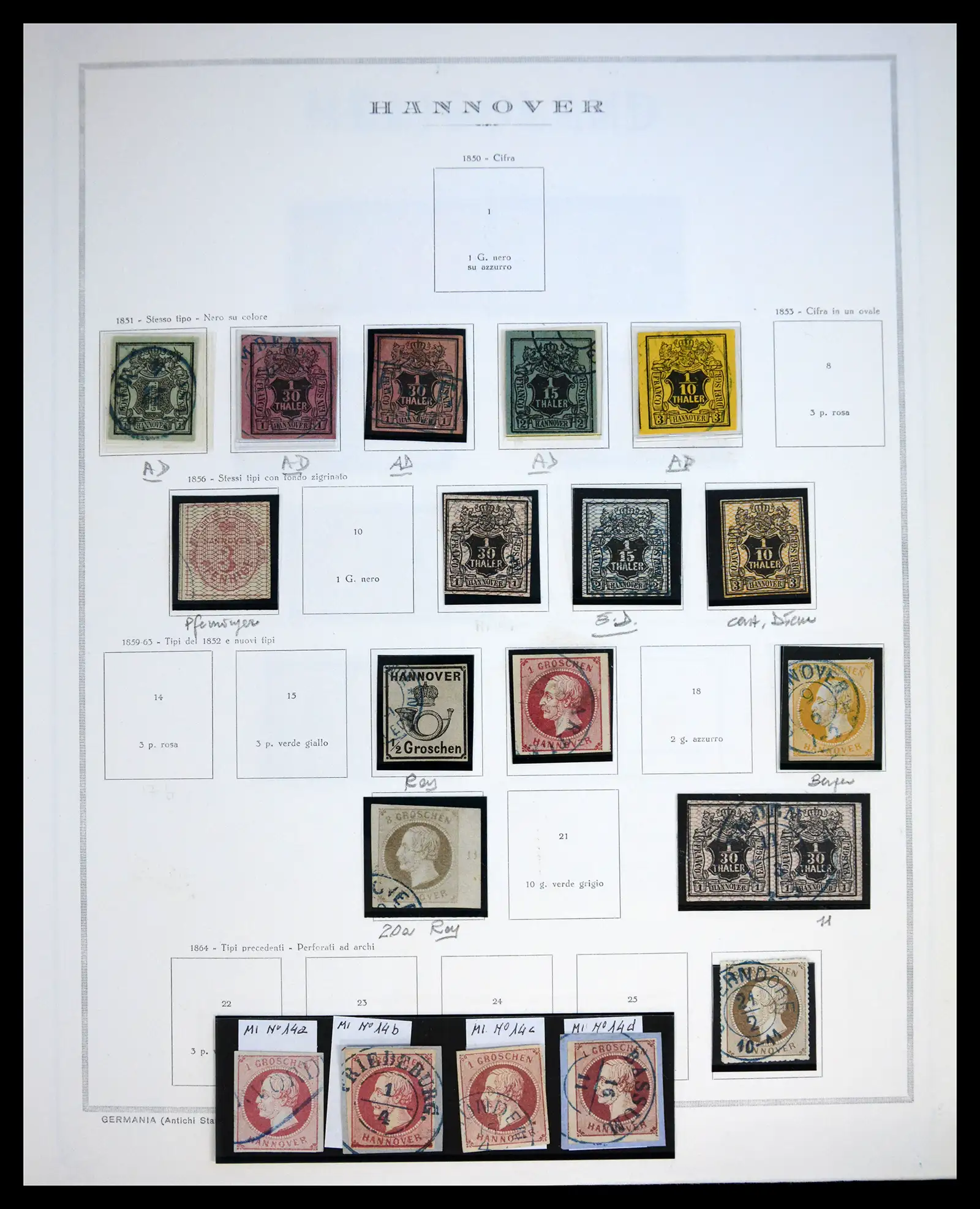 41020 0026 - Stamp collection 41020 Germany States 1849-1920.