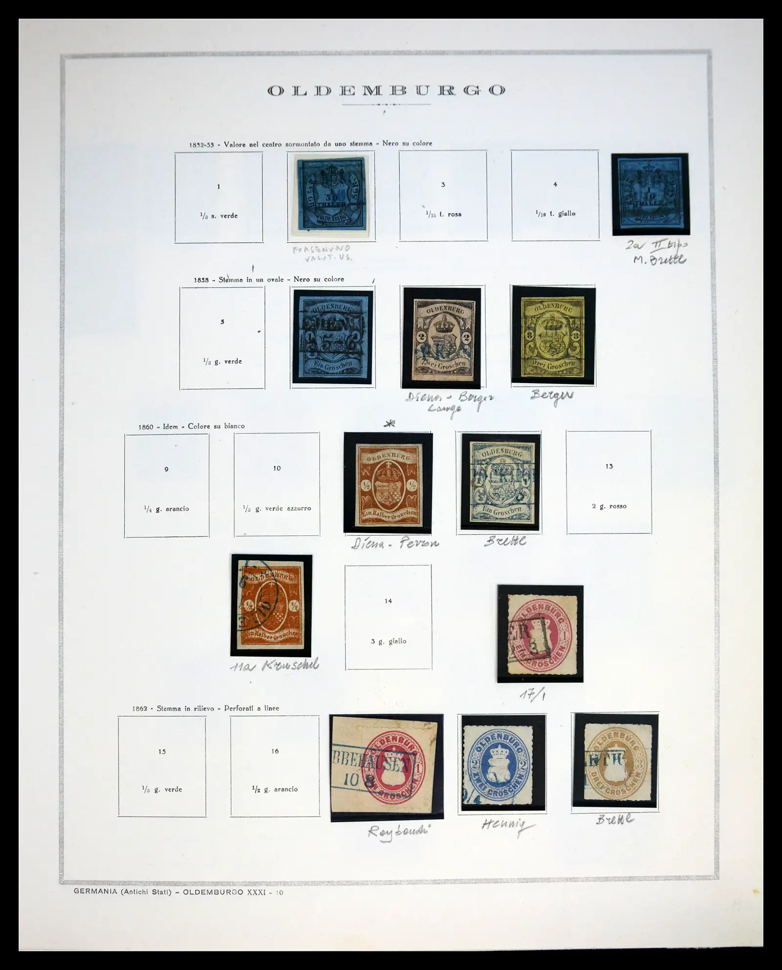 41020 0030 - Stamp collection 41020 Germany States 1849-1920.